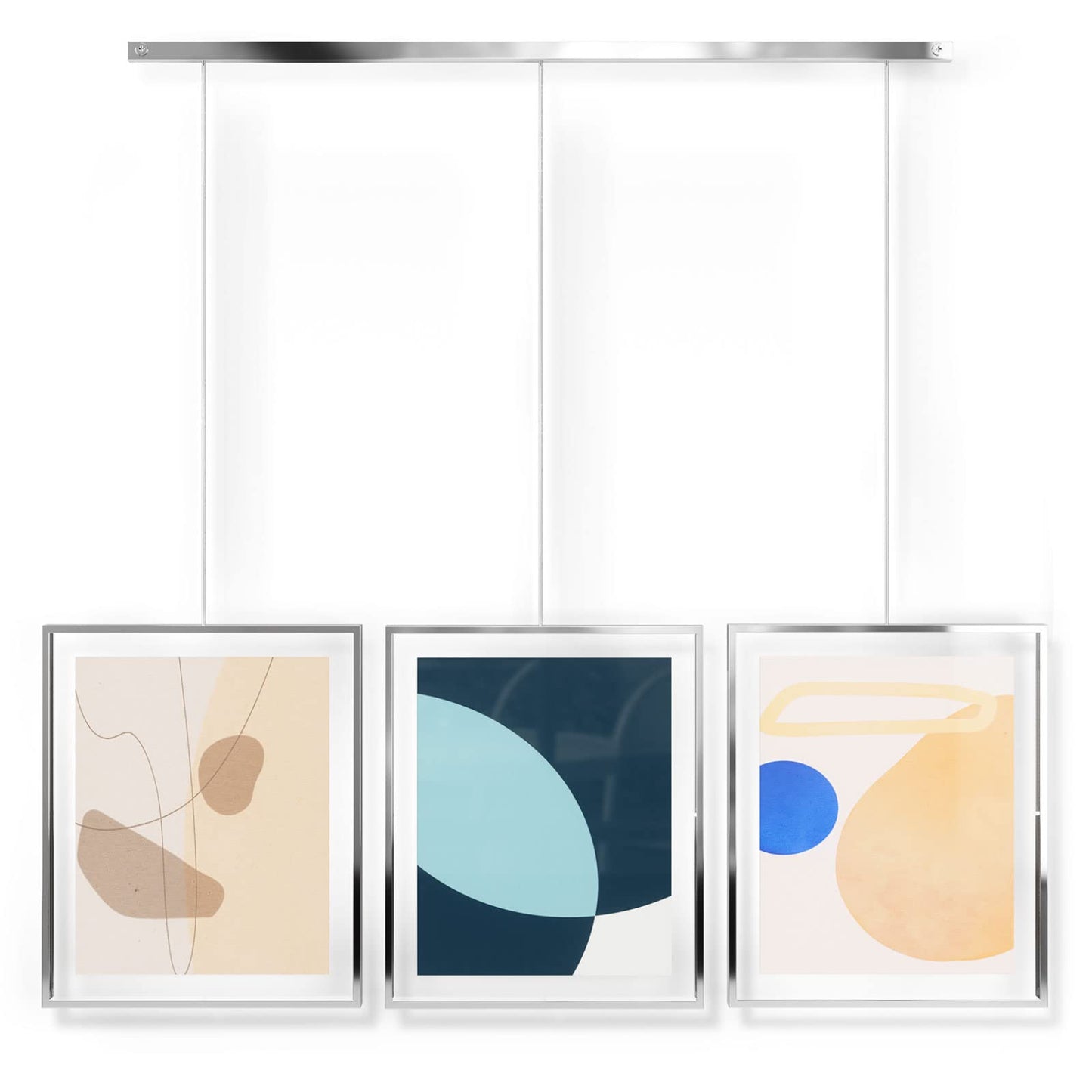 Umbra Exhibit Picture Frame Gallery Set, Adjustable Wall Collage Displays Five Photos (Two 4x6" and Three 5x7")