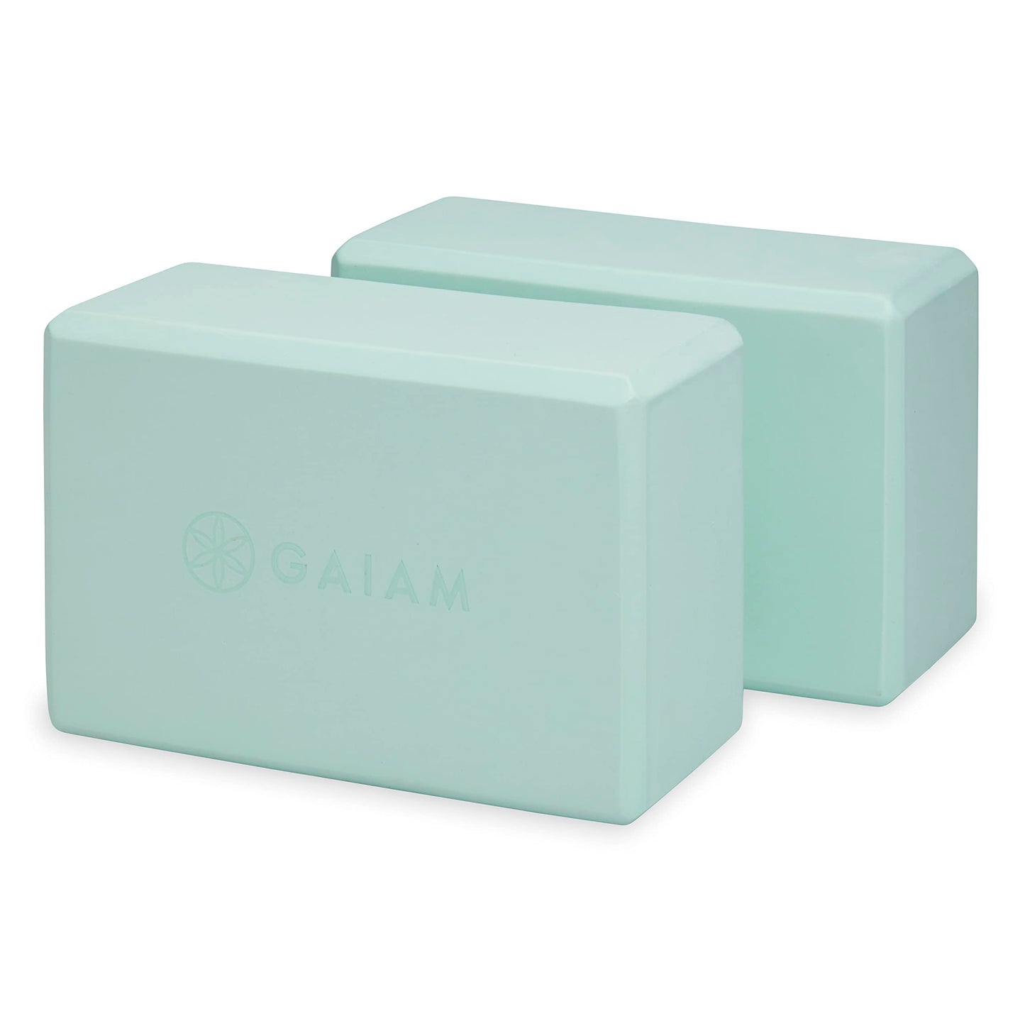 Gaiam Yoga Block - Supportive Latex-Free Eva Foam - Soft Non-Slip Surface with Beveled Edges for Yoga, Pilates, Meditation
