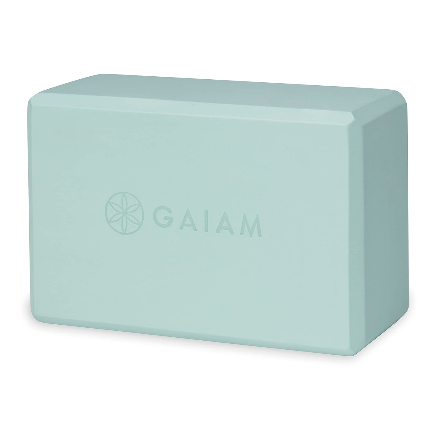 Gaiam Yoga Block - Supportive Latex-Free Eva Foam - Soft Non-Slip Surface with Beveled Edges for Yoga, Pilates, Meditation