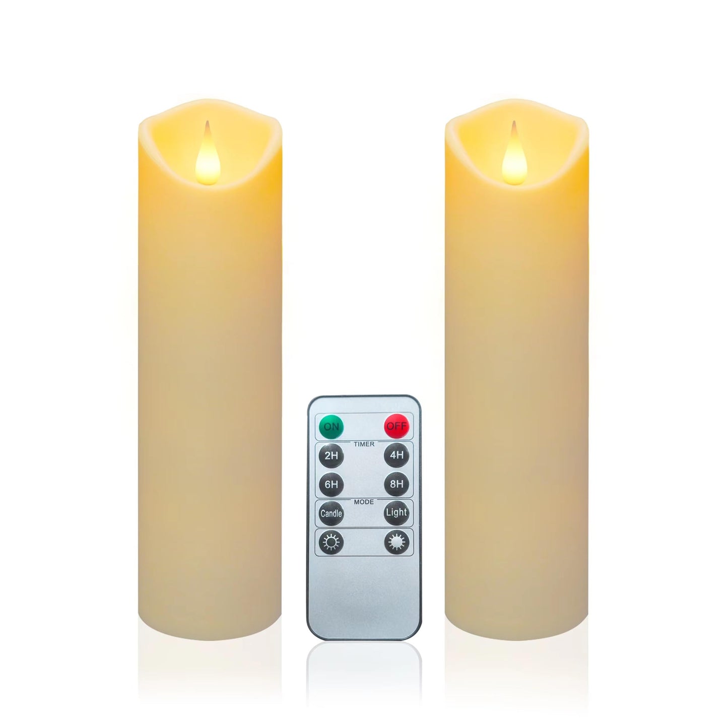Aignis 12pcs Flameless LED Candles Battery Operated with 10-Key Remote Timer, Outdoor Indoor Waterproof Electric Lights, Warm Flickering Glow for Cozy & Romantic Home/Wedding/Holiday Décor