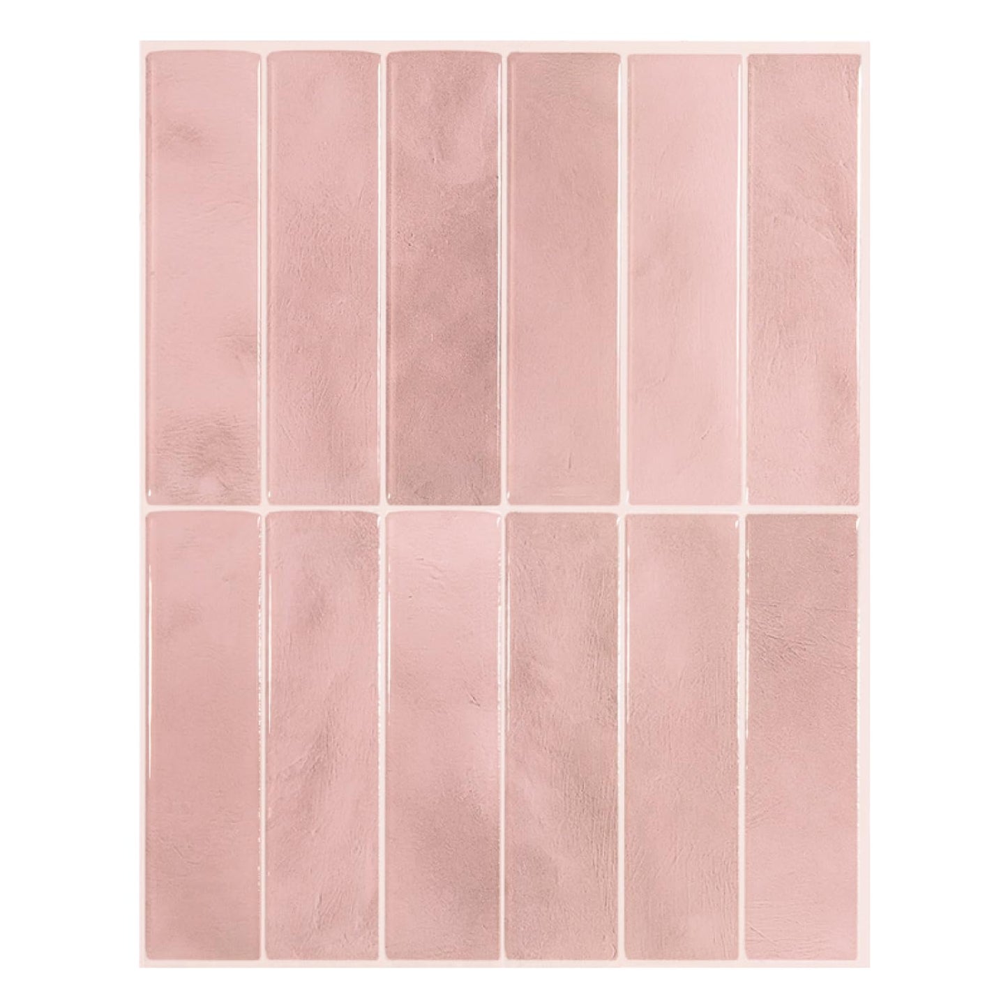 Smart Tiles SMART TILES Peel and Stick Backsplash - 5 Sheets of 11.43'' x 9'' - 3D Adhesive Peel and Stick Tile Backsplash for Kitchen, Bathroom, Wall Tile, Sefrou Green