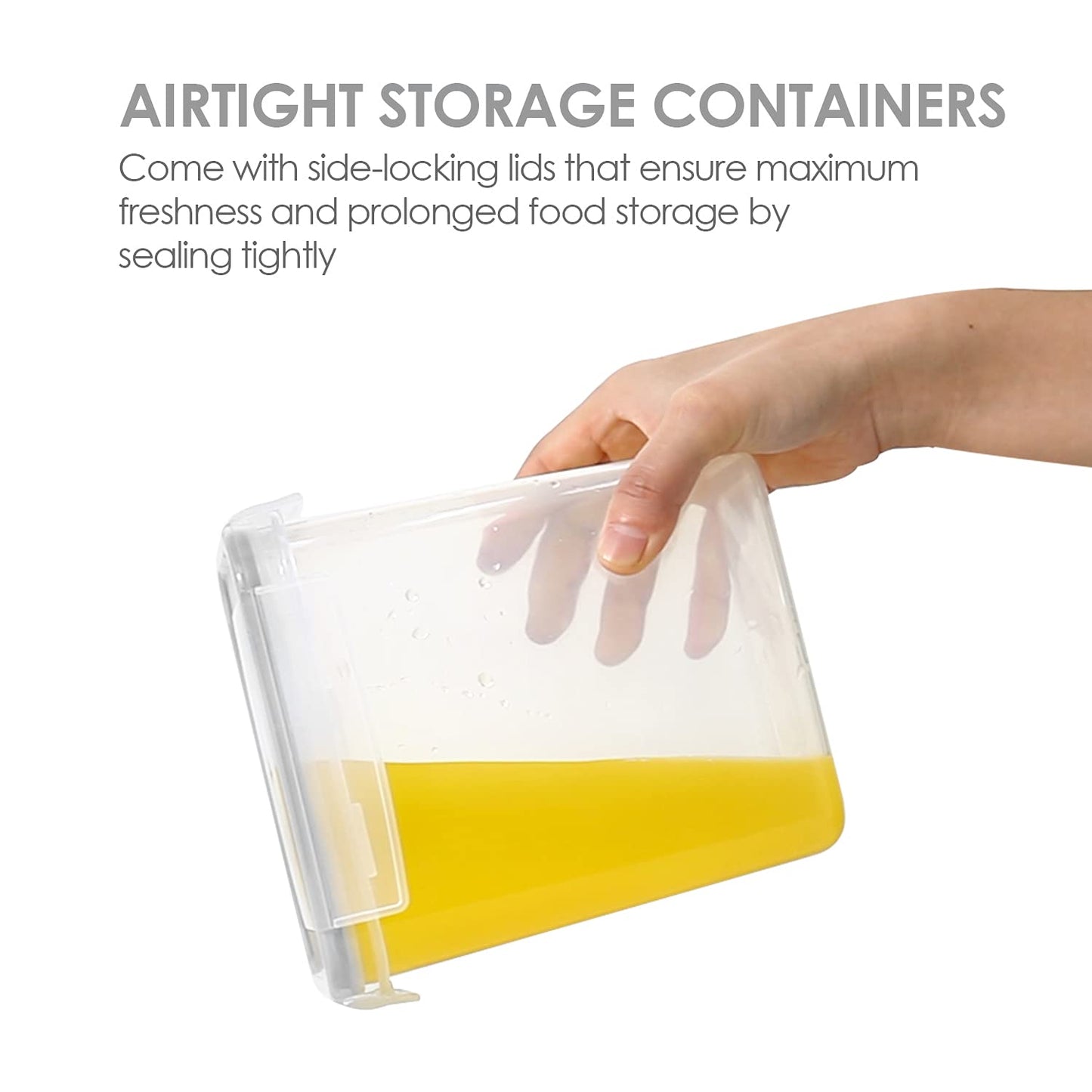 Airtight Food Storage Containers with Lids, Vtopmart 24 pcs Plastic Kitchen and Pantry Organization