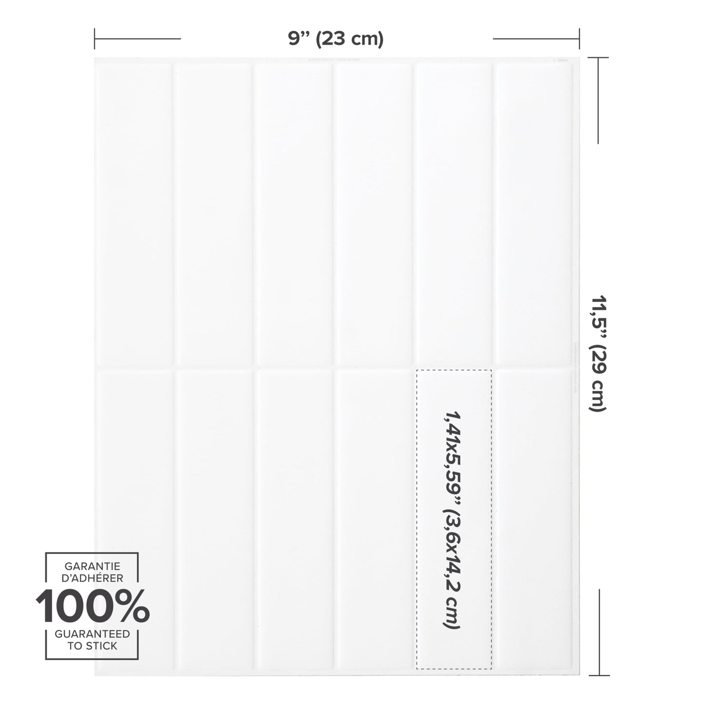 Smart Tiles SMART TILES Peel and Stick Backsplash - 5 Sheets of 11.43'' x 9'' - 3D Adhesive Peel and Stick Tile Backsplash for Kitchen, Bathroom, Wall Tile, Sefrou Green