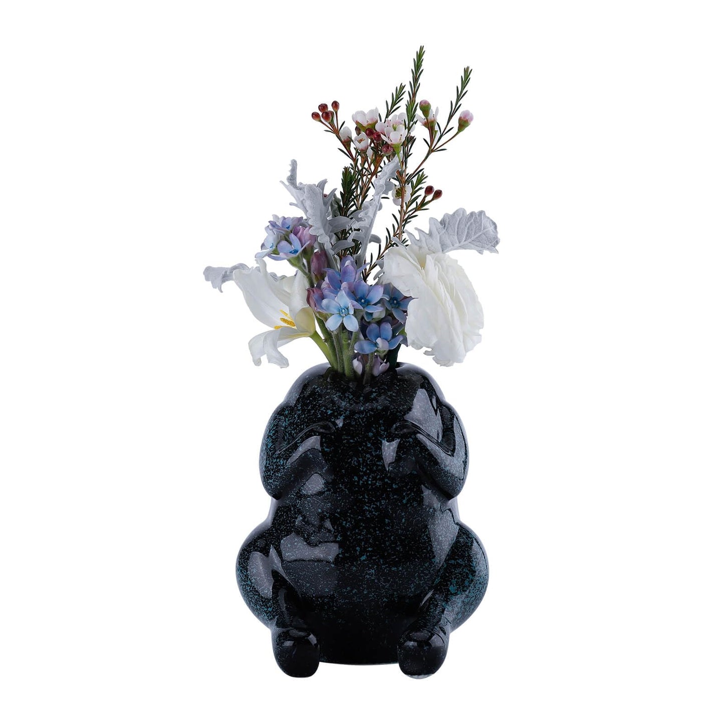 SAANG & JAT Pink Turkey Ceramic Vase - Funny Flower Vase for Home, Unique Office Decor, Quirky Centerpiece for Table or Shelf, Perfect for Women, Teacher Gift, Mothers Day