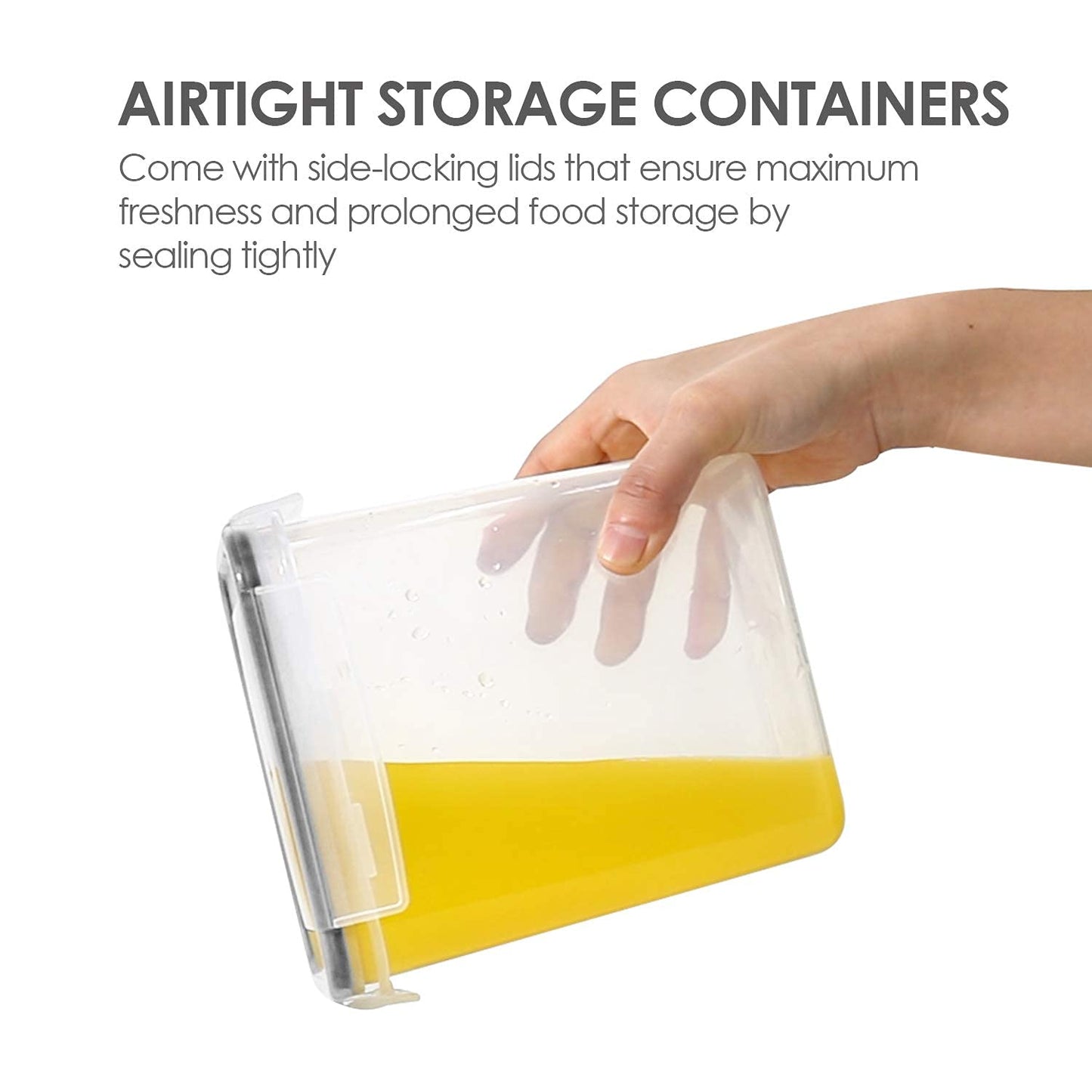 Airtight Food Storage Containers with Lids, Vtopmart 24 pcs Plastic Kitchen and Pantry Organization