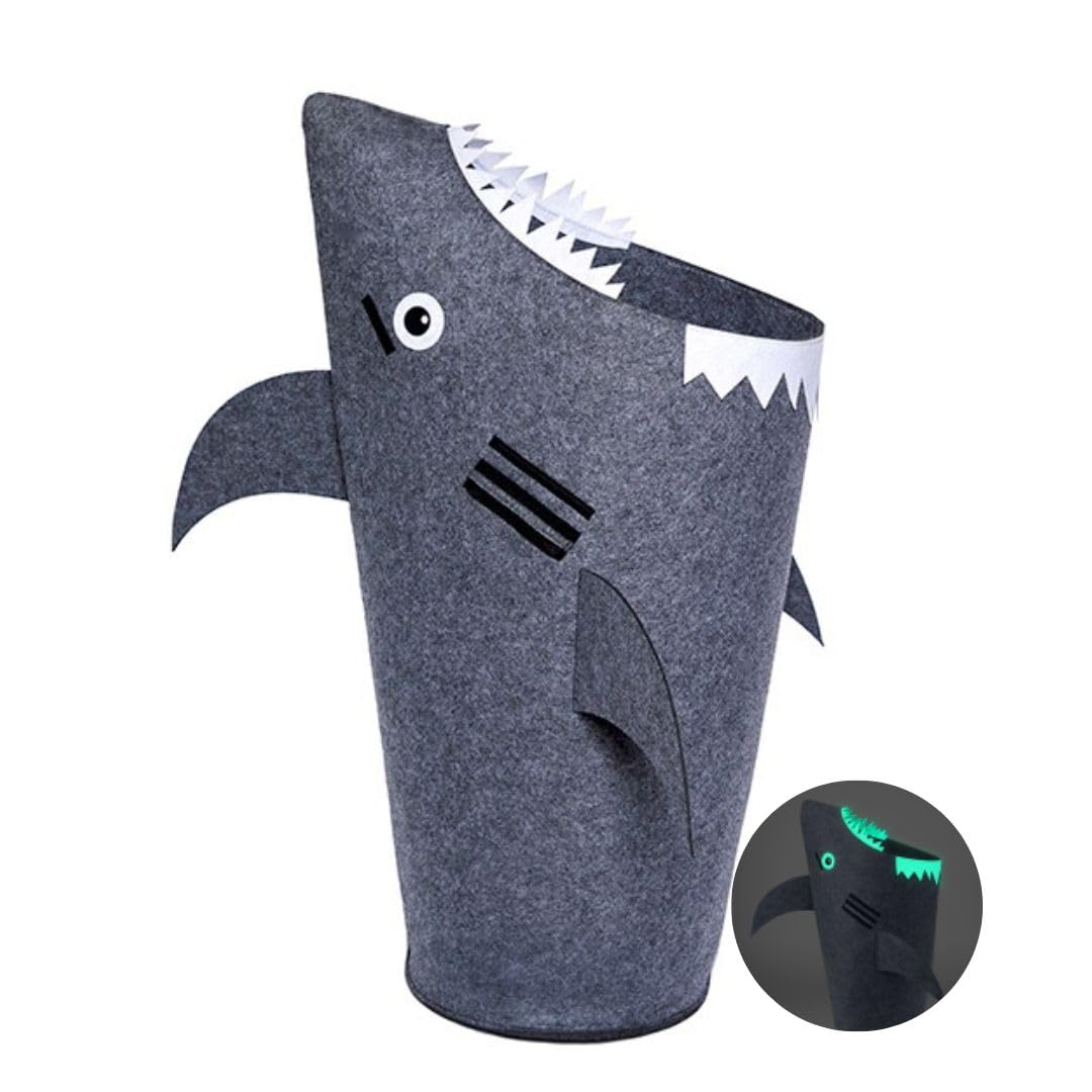 Cute Laundry Basket Kids Baby Hamper Nursery Hampers bedroom Dirty clothes hamper Toy Storage baskets Boy girls baby Shark Decor