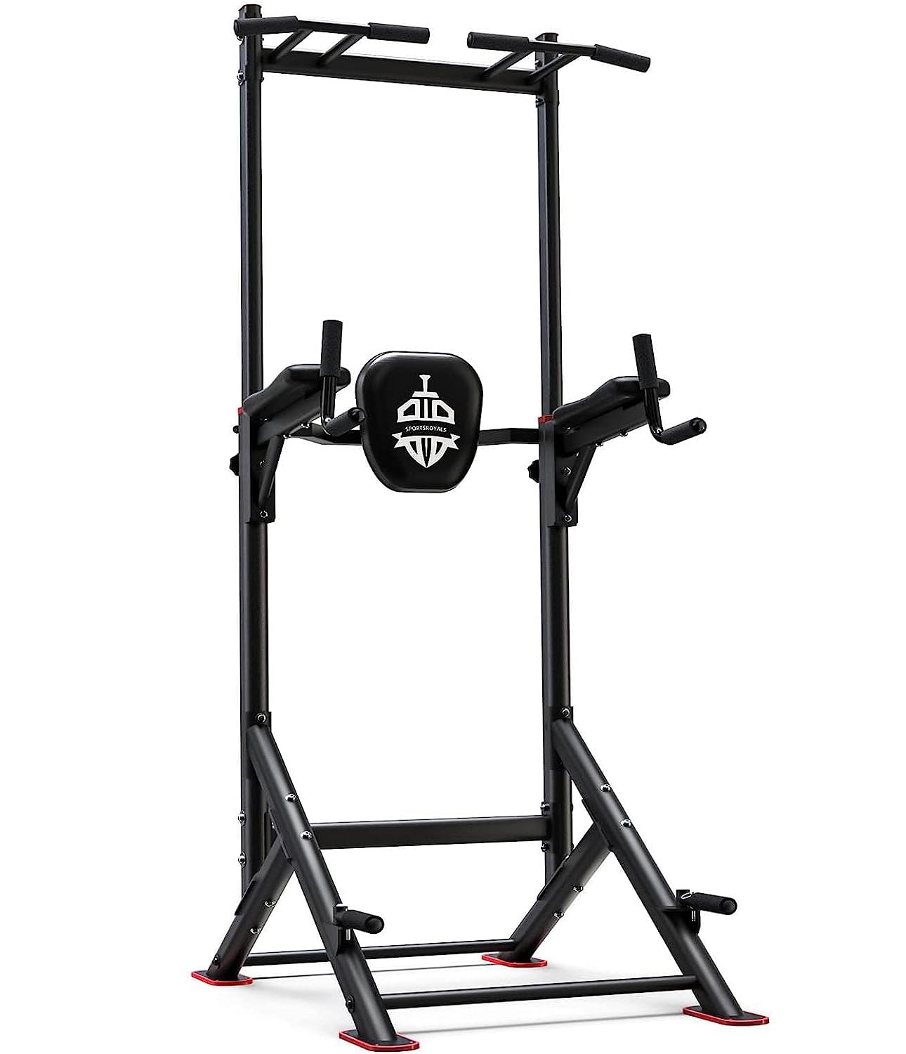Sportsroyals Power Tower Pull Up Dip Station Assistive Trainer Multi-Function Home Gym Strength Training Fitness Equipment 440LBS