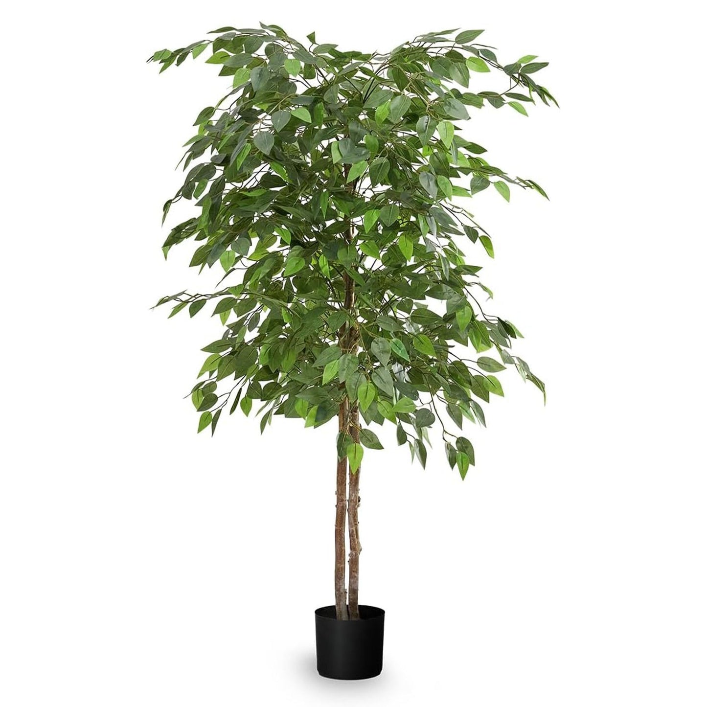Maia Shop 3.5ft Artificial Bamboo Tree, Fake Plants for Home Decor, Natural Wood Trunk