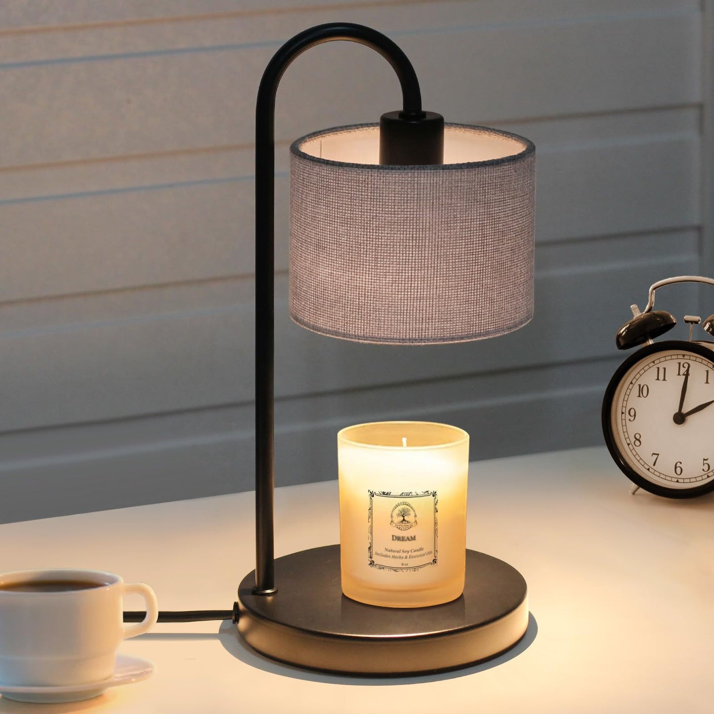 Candle Warmer Lamp with Timer, Dimmable Candle Wax Warmer Candle Lamp with 2 Bulbs