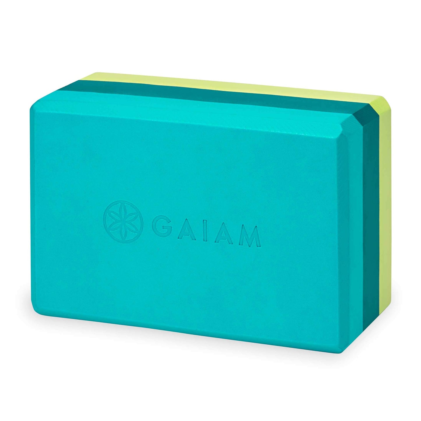 Gaiam Yoga Block - Supportive Latex-Free Eva Foam - Soft Non-Slip Surface with Beveled Edges for Yoga, Pilates, Meditation
