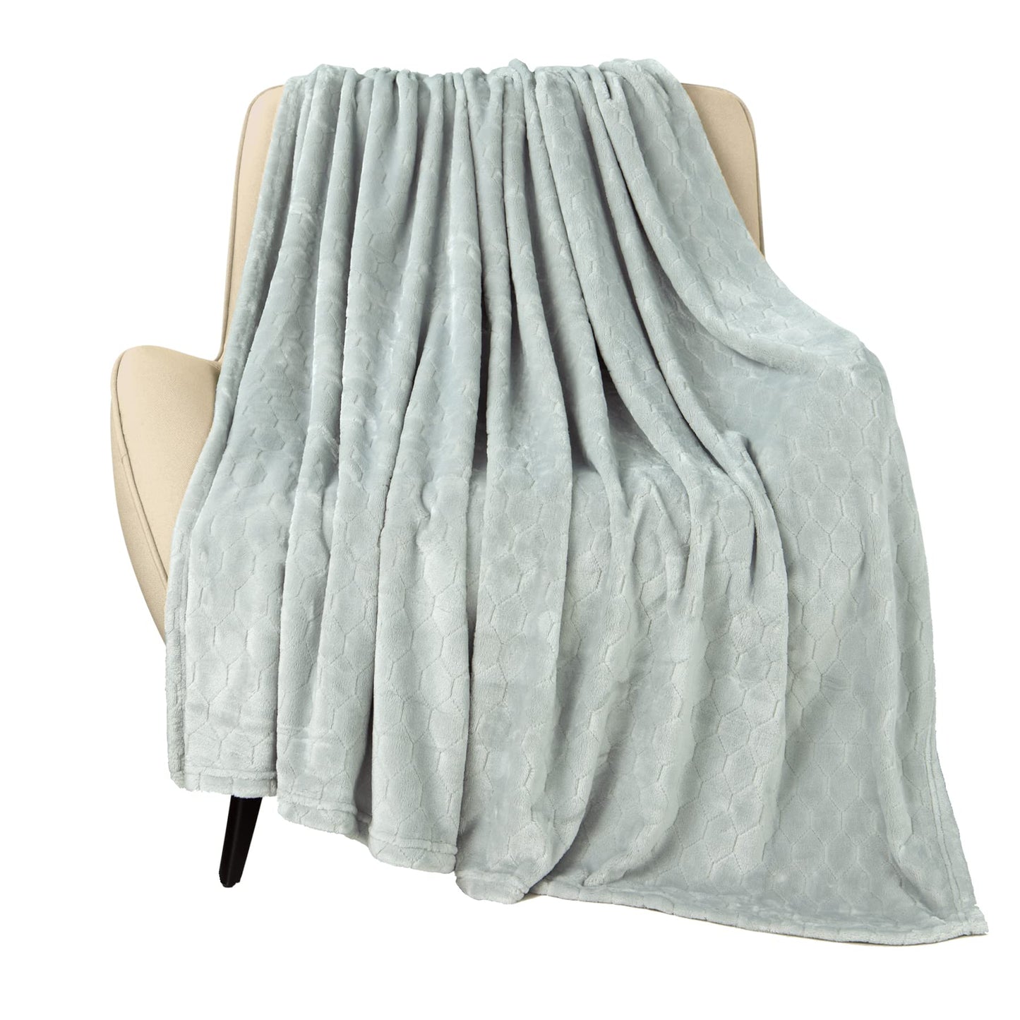 TOONOW Fleece Blanket Super Soft Cozy Throw Blanket 50" x 60", Lightweight Fuzzy Comfy Textured Flannel Blanket Warm Plush Throw Blankets