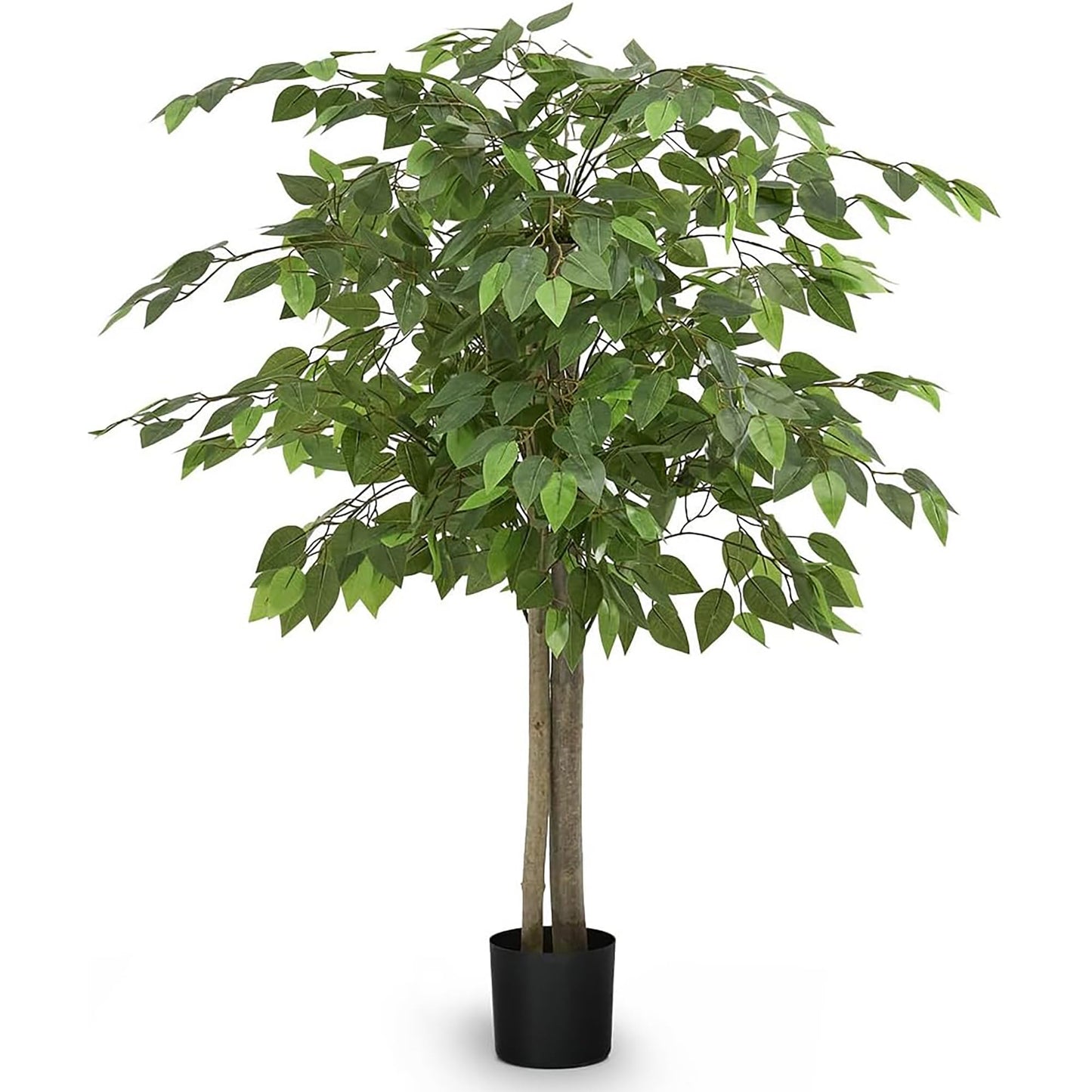 Maia Shop 3.5ft Artificial Bamboo Tree, Fake Plants for Home Decor, Natural Wood Trunk