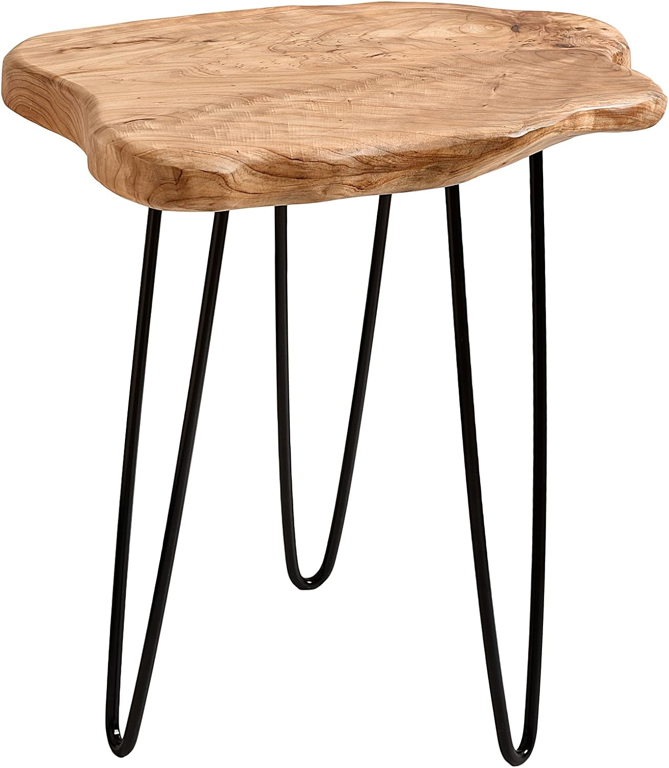 Small End Table, Unique Desktop Side Table,19" L x 16" W x 20.5" H Nightstand