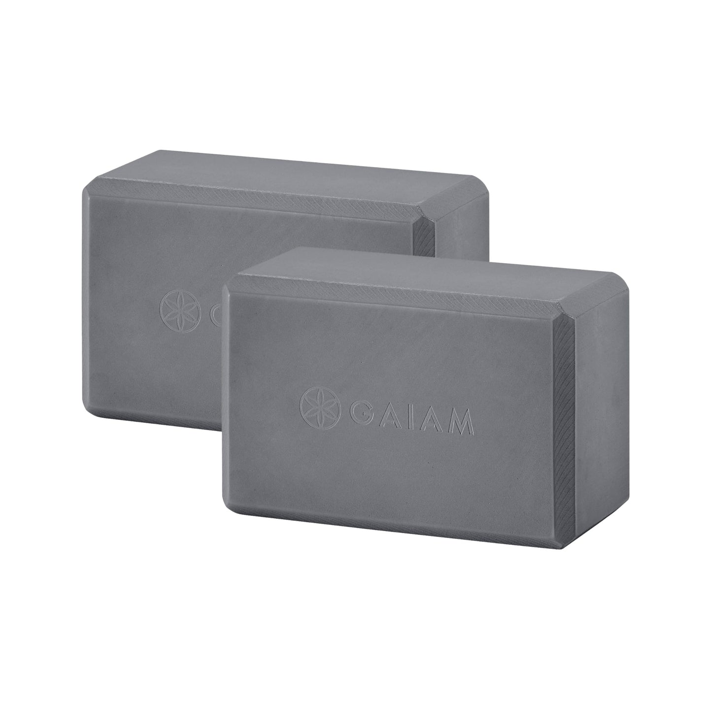 Gaiam Yoga Block - Supportive Latex-Free Eva Foam - Soft Non-Slip Surface with Beveled Edges for Yoga, Pilates, Meditation