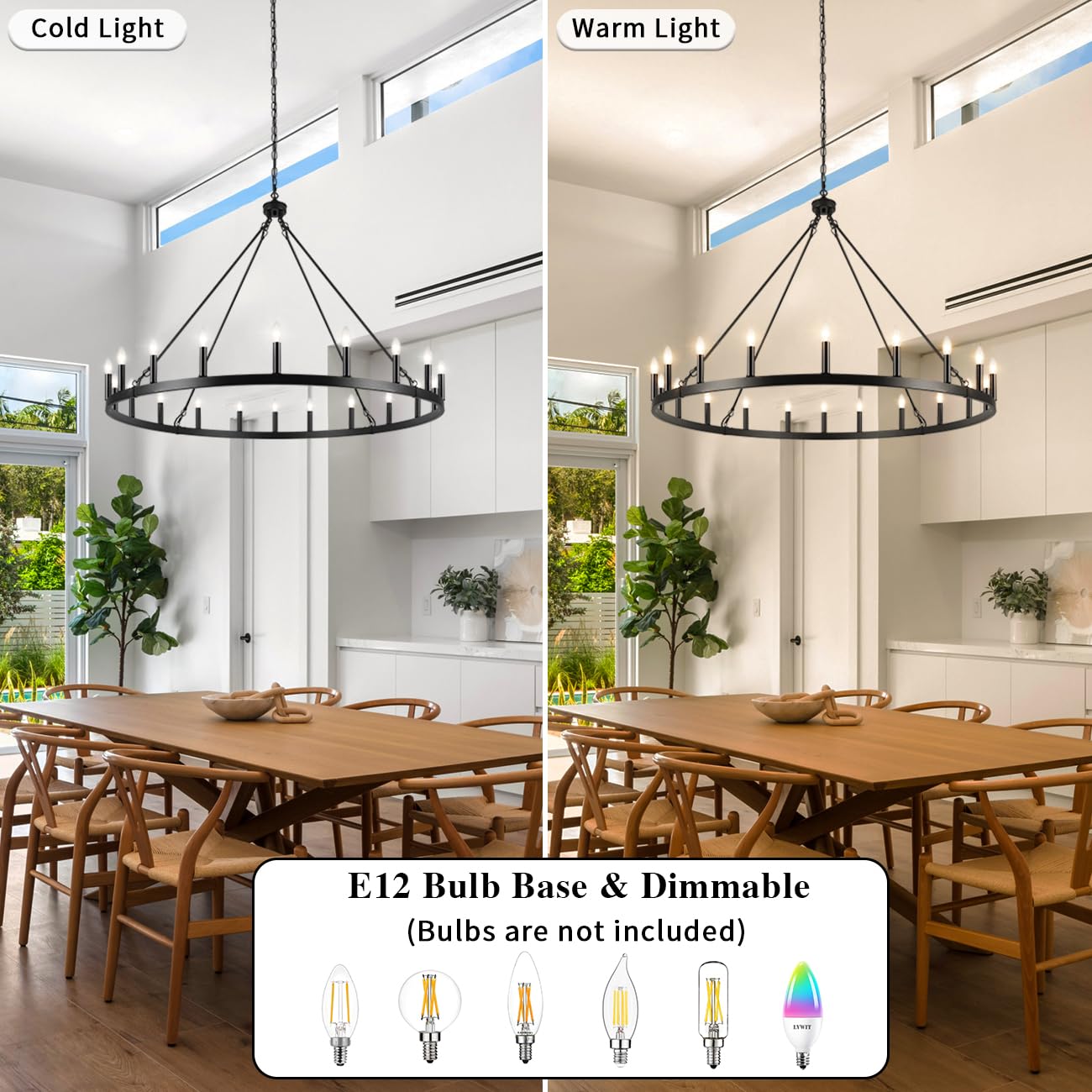 LASENCHOO 5 Lights Boho Drum Chandeliers for Dining Room Light Fixture, 19" Woven Pendant Light Fixture Hanging Bohemian Chandelier