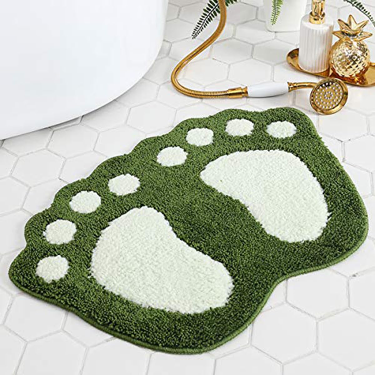 Bathroom Rugs Mats Water Absorbent Non-Slip Mat Used in Bathroom, Shower, Room, Etc.Soft Microfiber Bath Mat Machine Washable Bath Mat Bathroom Mat (Brown, 19x26 inch)