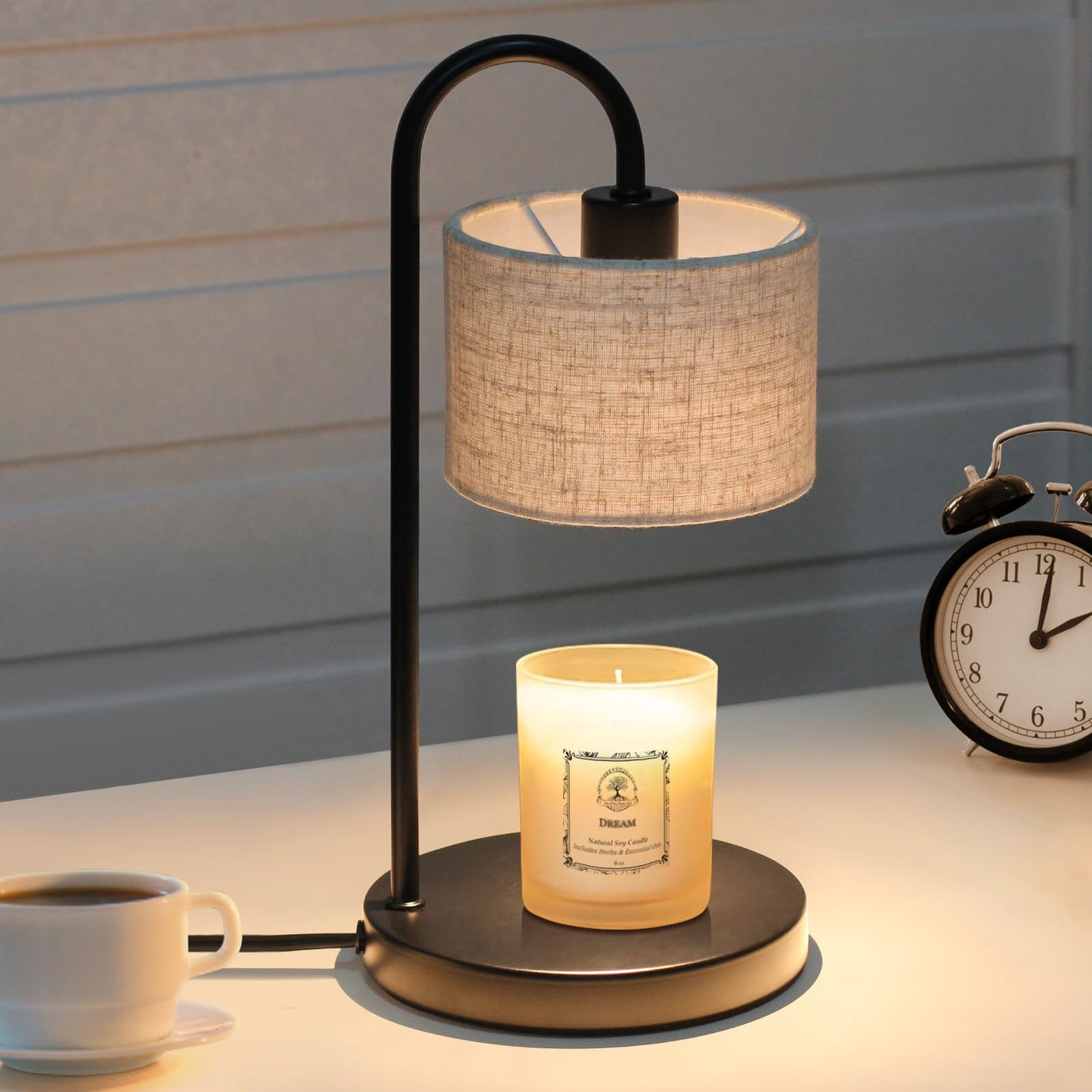 Candle Warmer Lamp with Timer, Dimmable Candle Wax Warmer Candle Lamp with 2 Bulbs