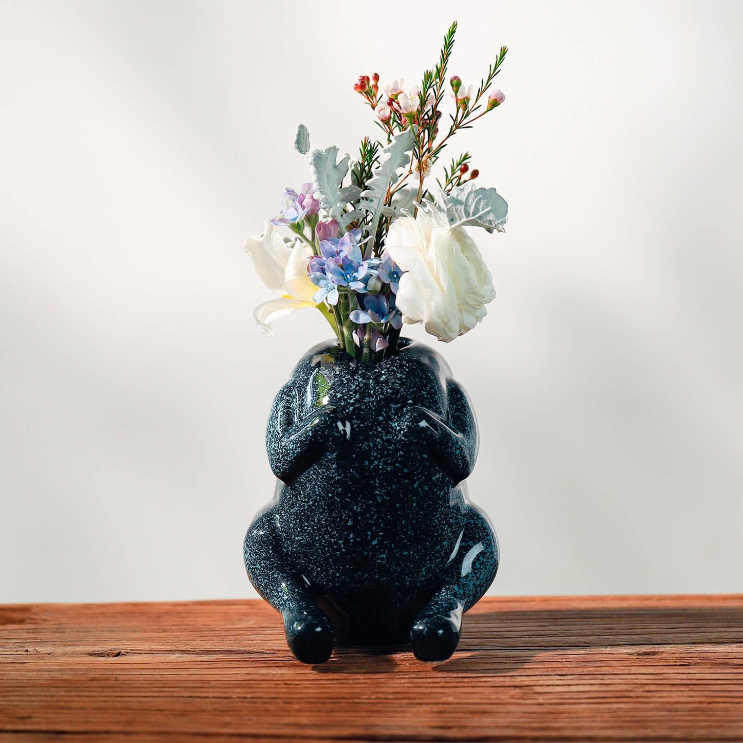 SAANG & JAT Pink Turkey Ceramic Vase - Funny Flower Vase for Home, Unique Office Decor, Quirky Centerpiece for Table or Shelf, Perfect for Women, Teacher Gift, Mothers Day