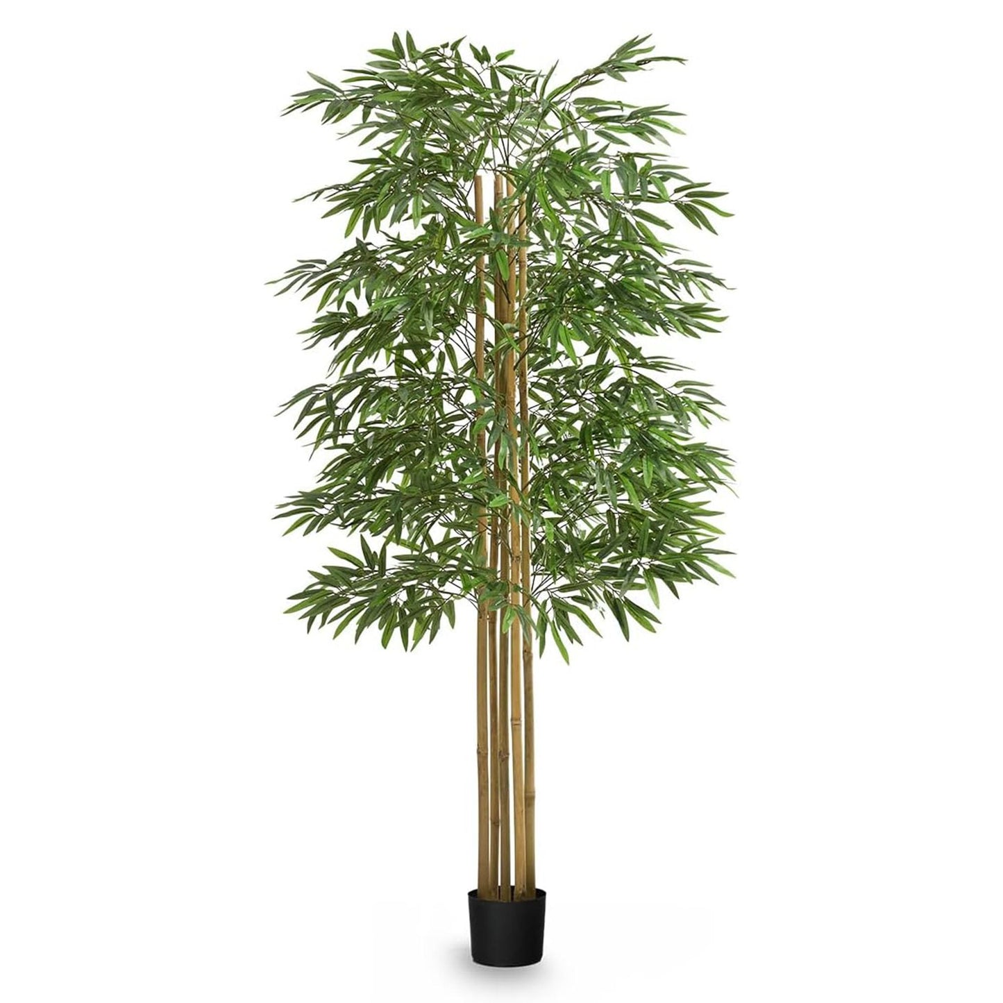 Maia Shop 3.5ft Artificial Bamboo Tree, Fake Plants for Home Decor, Natural Wood Trunk