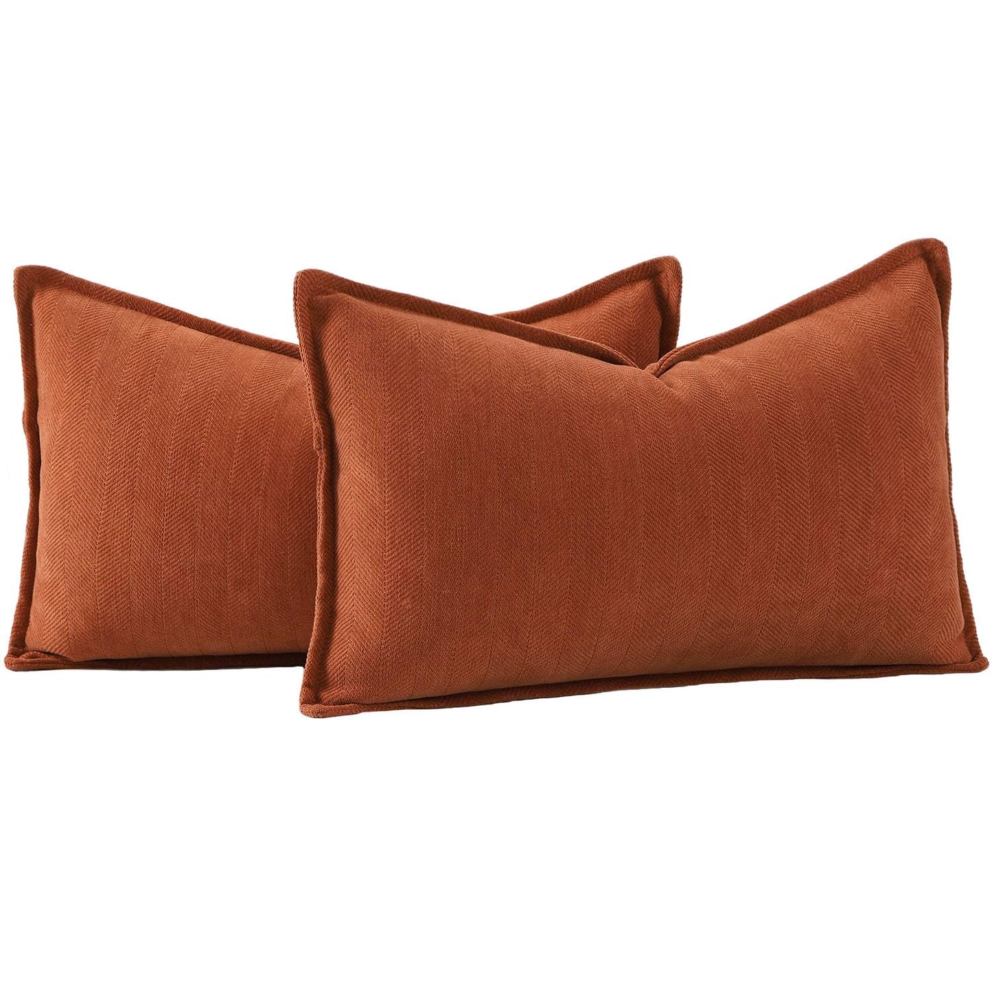 MADIZZ Textured Chenille Throw Pillow Covers Set of 2 Super Soft Decorative Pillow Covers Boho Cushion Covers Modern Pillowcases Farmhouse Home Decor for Sofa Bedroom 18x18 inch Beige