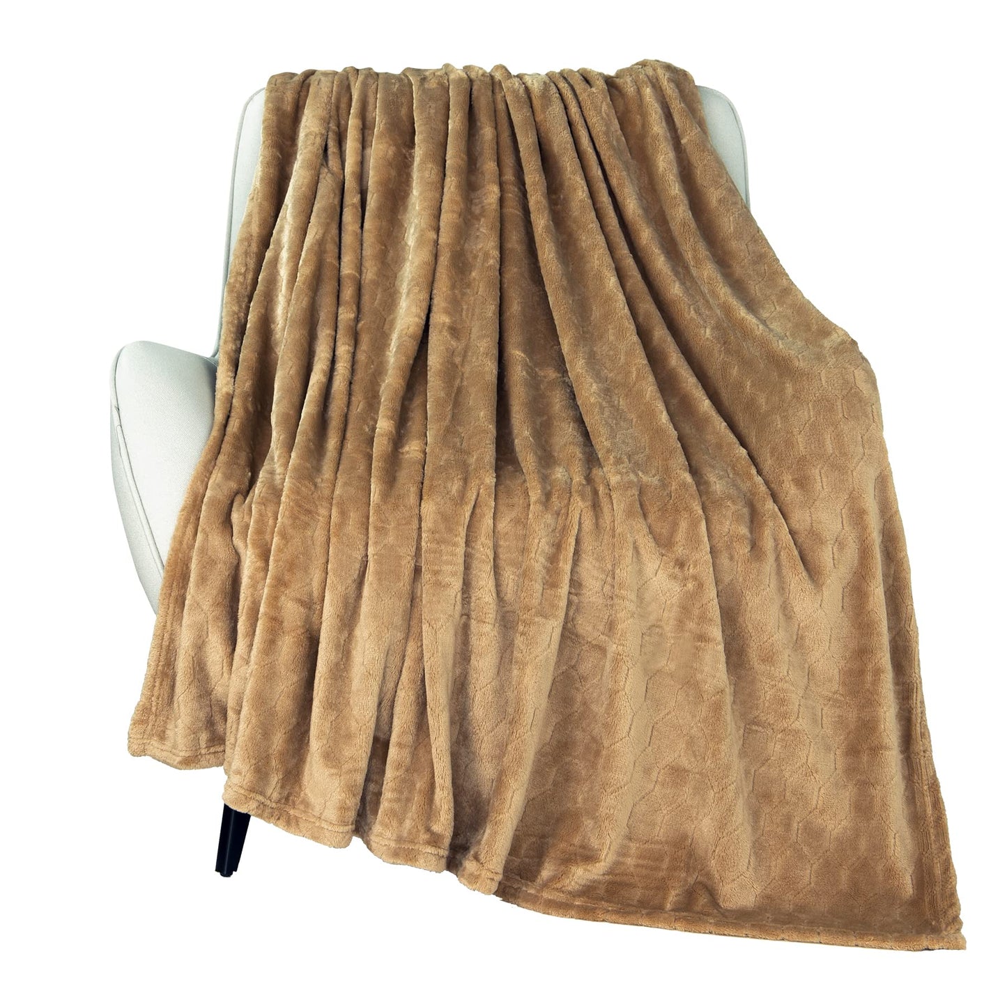 TOONOW Fleece Blanket Super Soft Cozy Throw Blanket 50" x 60", Lightweight Fuzzy Comfy Textured Flannel Blanket Warm Plush Throw Blankets