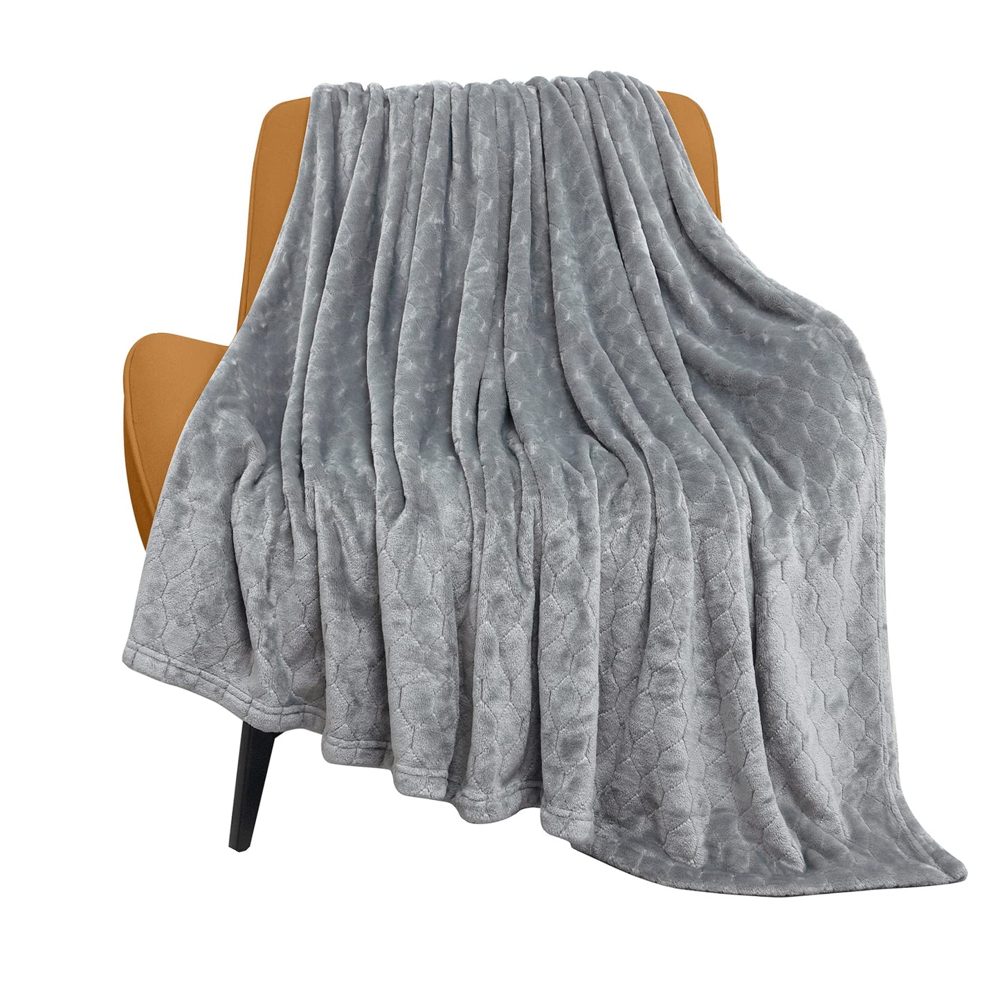 TOONOW Fleece Blanket Super Soft Cozy Throw Blanket 50" x 60", Lightweight Fuzzy Comfy Textured Flannel Blanket Warm Plush Throw Blankets