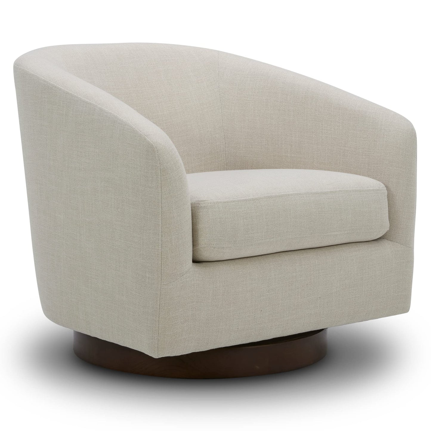 CHITA Swivel Accent Chair, FSC Certified Upholstered Velvet Barrel Chair for Living Room, Fully Assembled, Forest Green