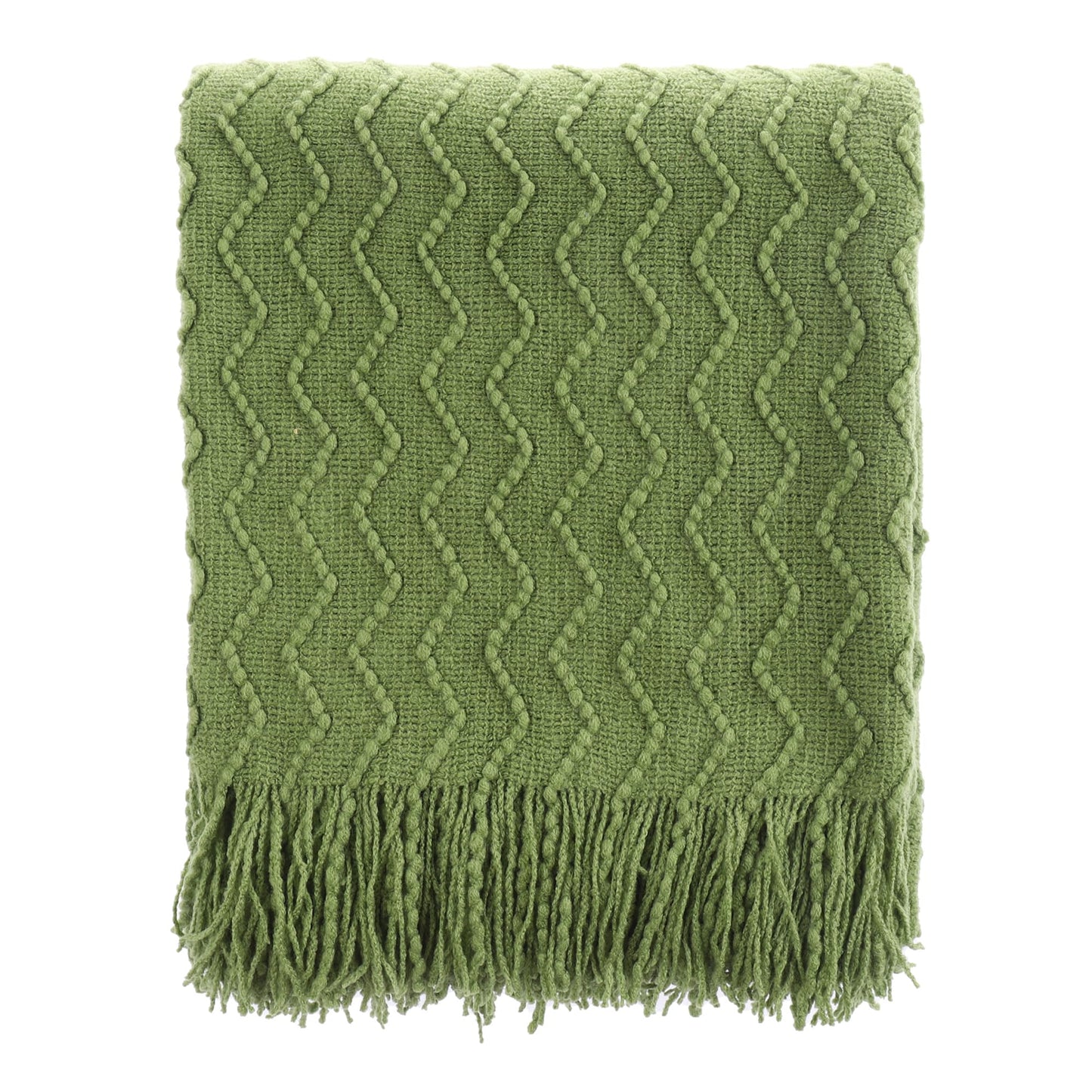 BATTILO HOME Burnt Orange Throw Blanket for Couch, Decorative Fall Throw Blanket with Tassels Halloween Throw Fall Decor, 50"x60"