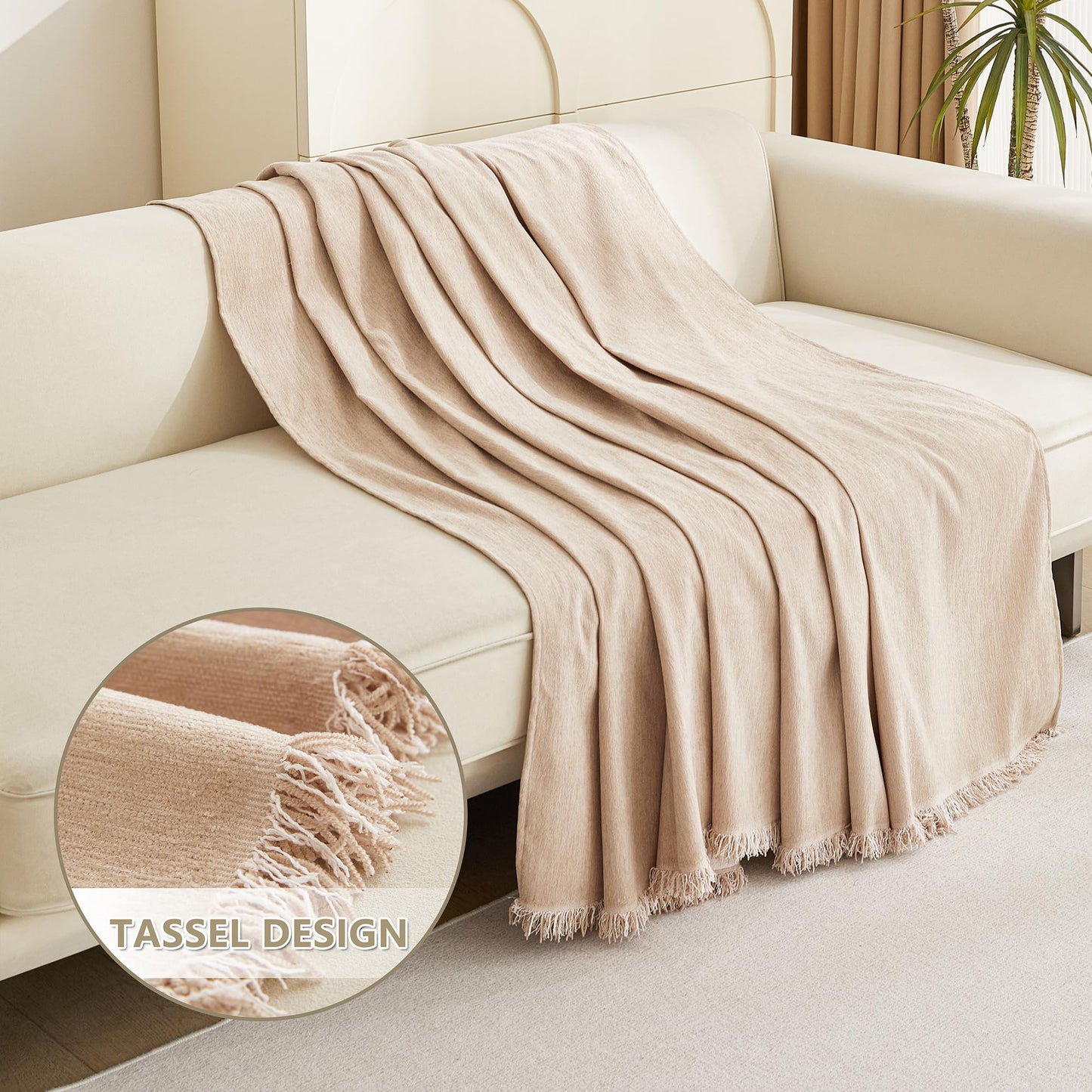 MYSKY HOME Boho Couch Cover Super Soft Couch Covers