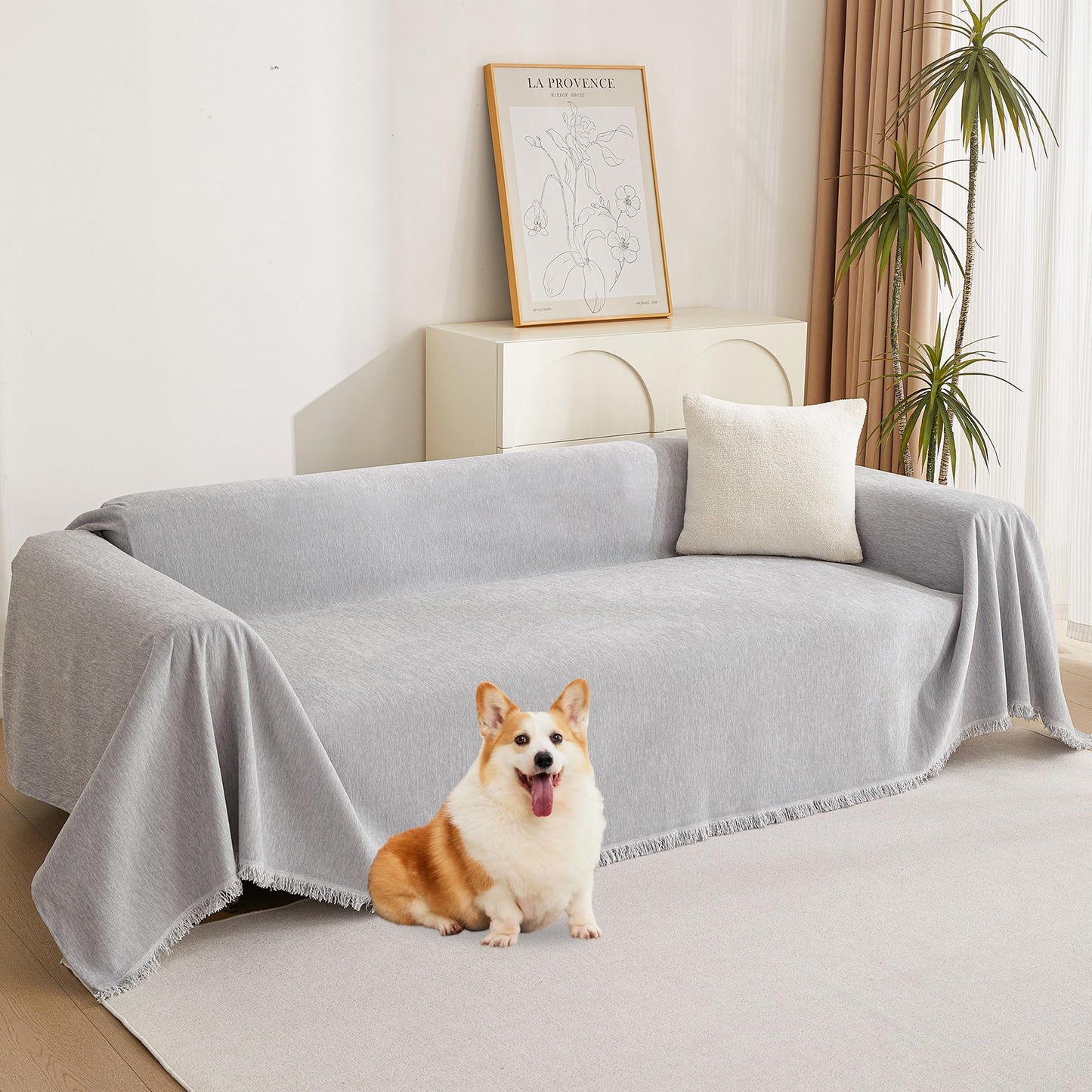 MYSKY HOME Boho Couch Cover Super Soft Couch Covers