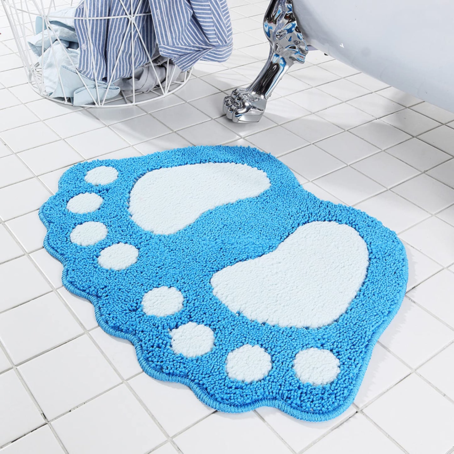 Bathroom Rugs Mats Water Absorbent Non-Slip Mat Used in Bathroom, Shower, Room, Etc.Soft Microfiber Bath Mat Machine Washable Bath Mat Bathroom Mat (Brown, 19x26 inch)