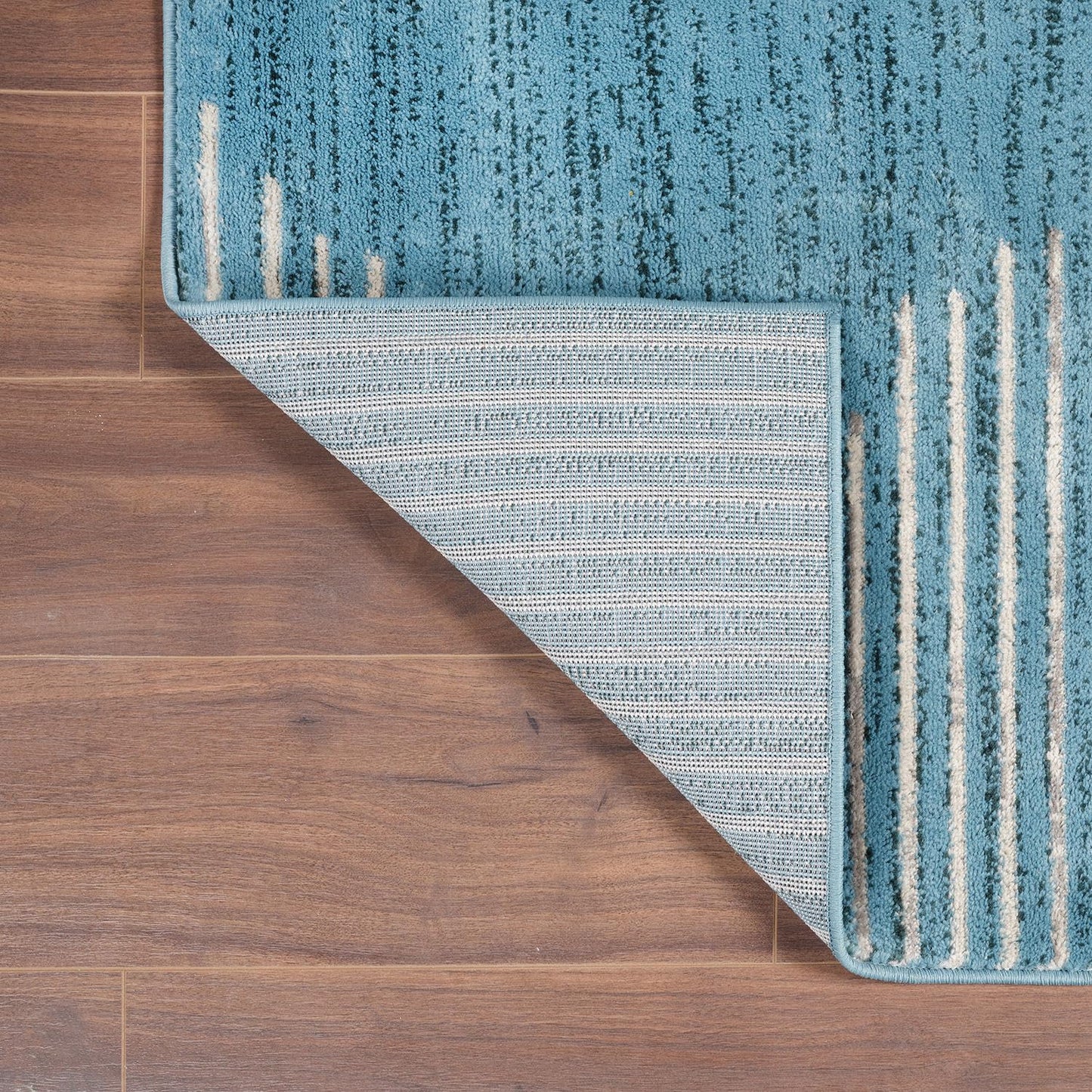 Rugshop Bohemian Stripe Stain Resistant High Traffic Living Room Kitchen Bedroom Dining Home Office Area Rug 5' x 7' Black