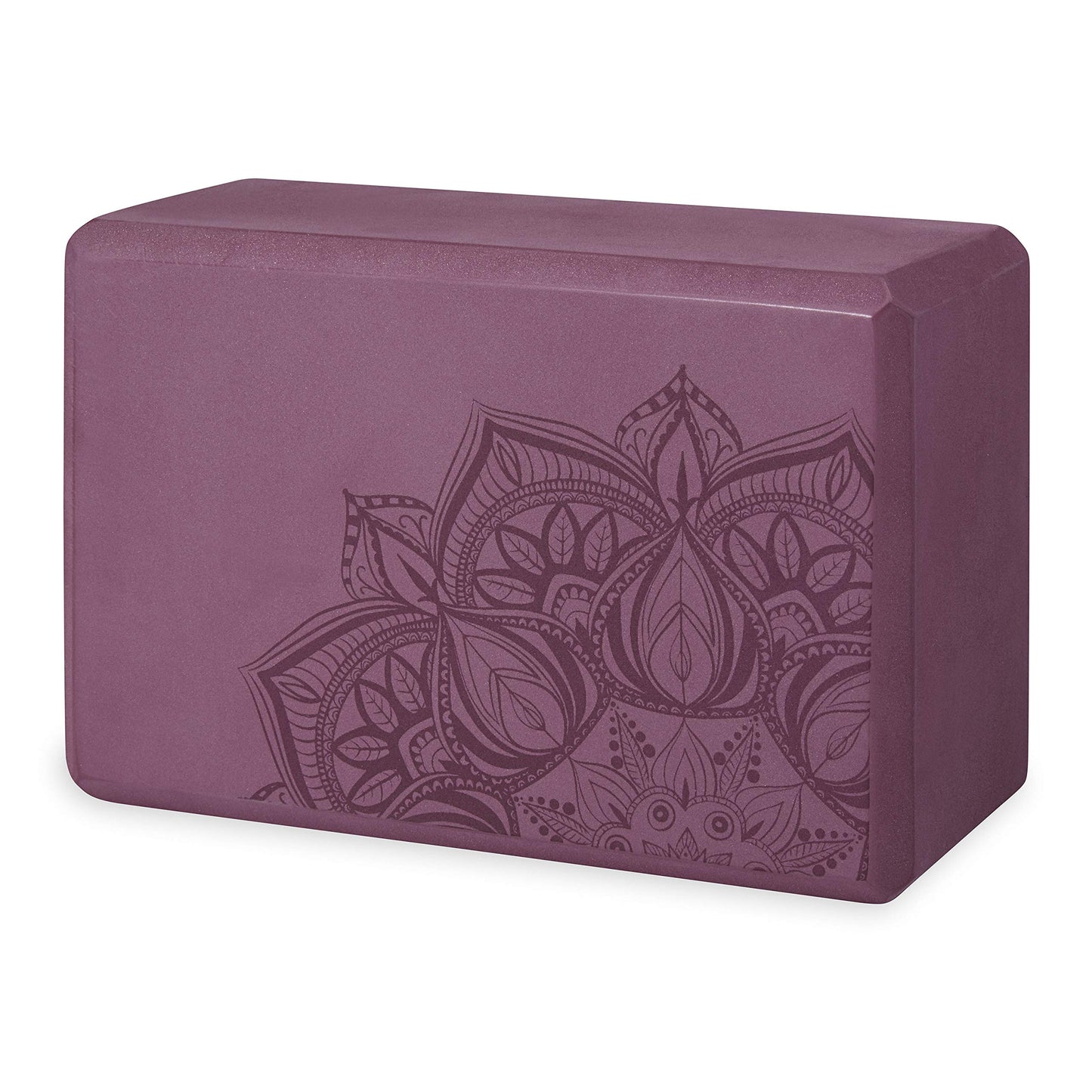Gaiam Yoga Block - Supportive Latex-Free Eva Foam - Soft Non-Slip Surface with Beveled Edges for Yoga, Pilates, Meditation