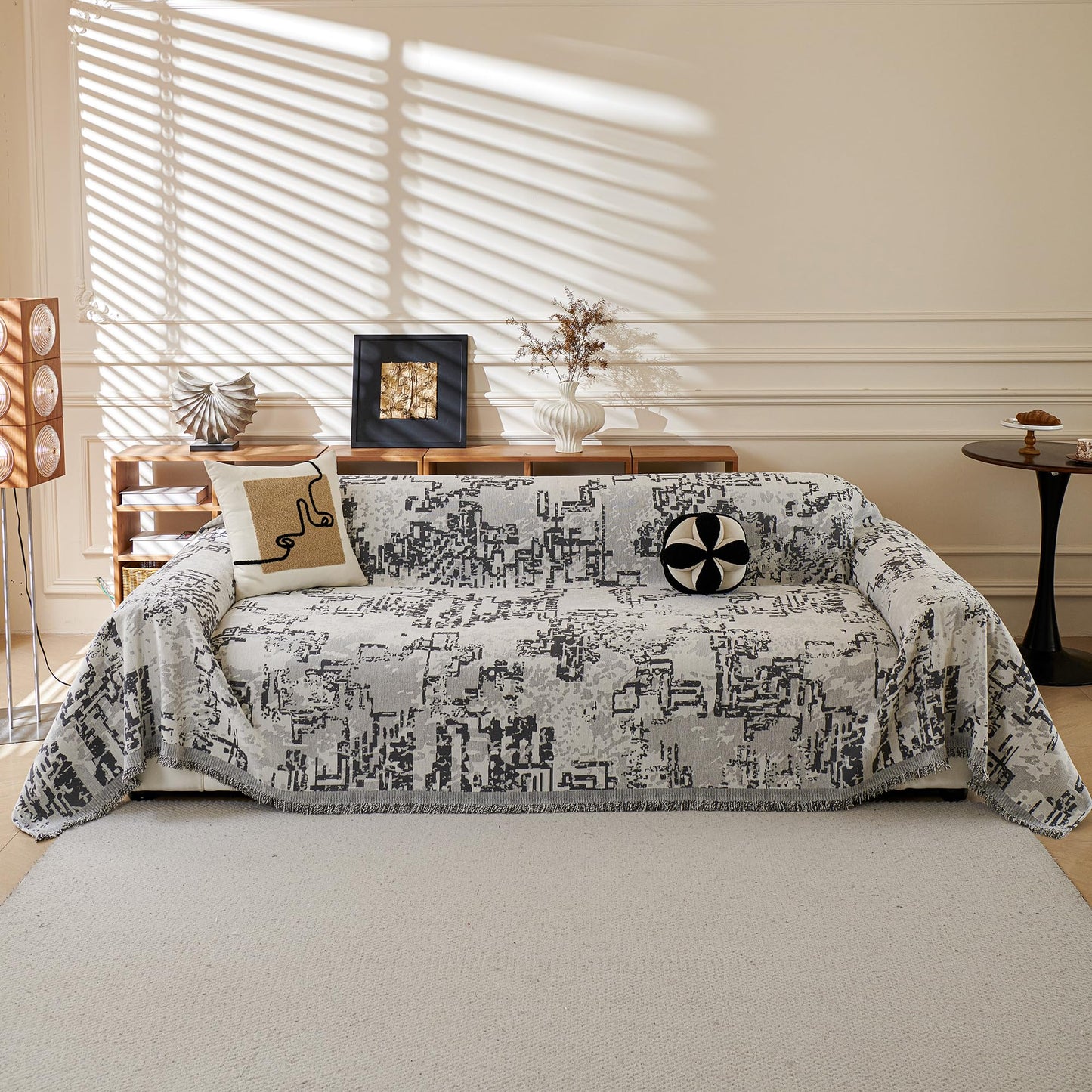 MYSKY HOME Boho Couch Cover Super Soft Couch Covers
