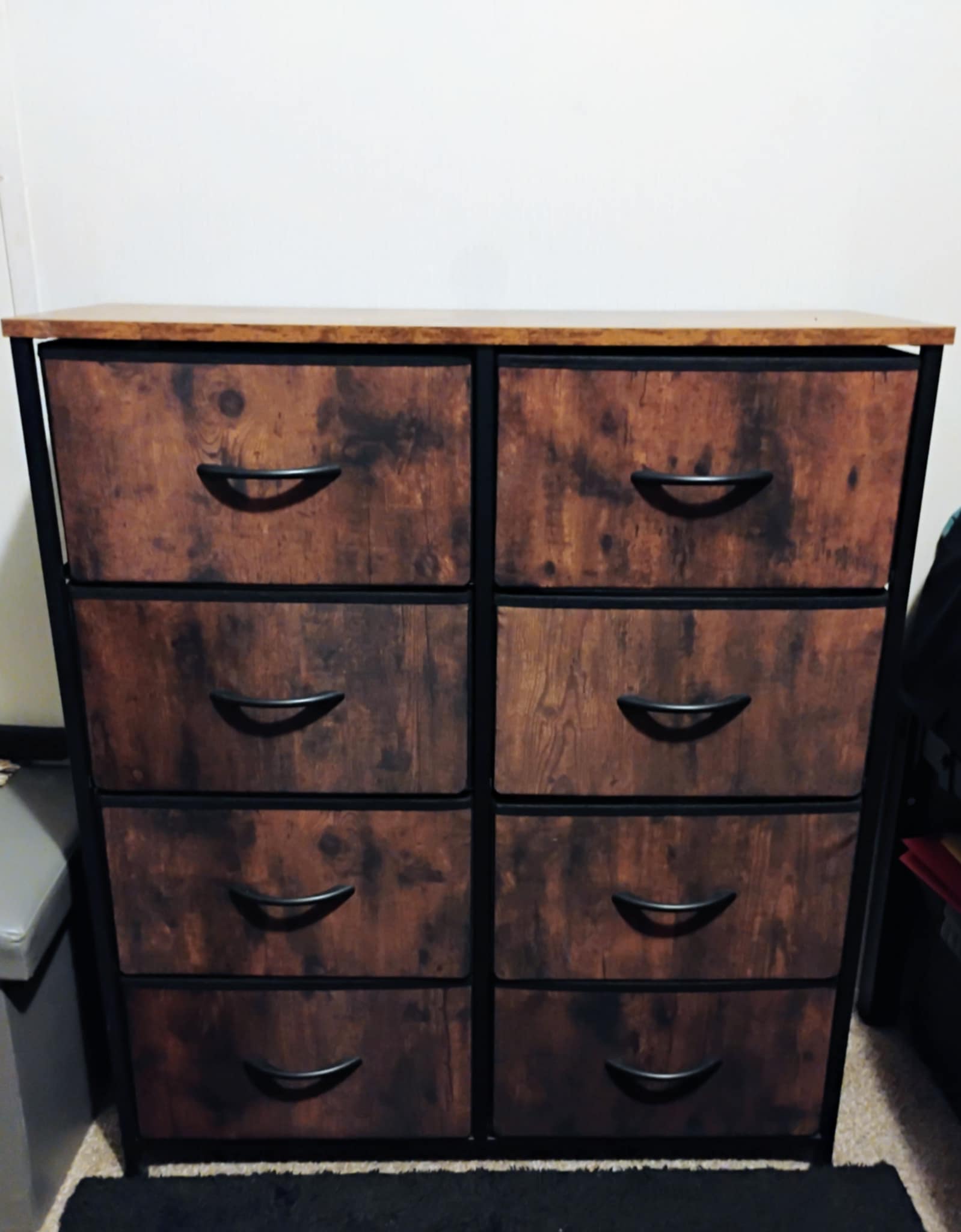 8-Drawer Bedroom Dresser – Fabric Storage Chest with Durable Steel Frame