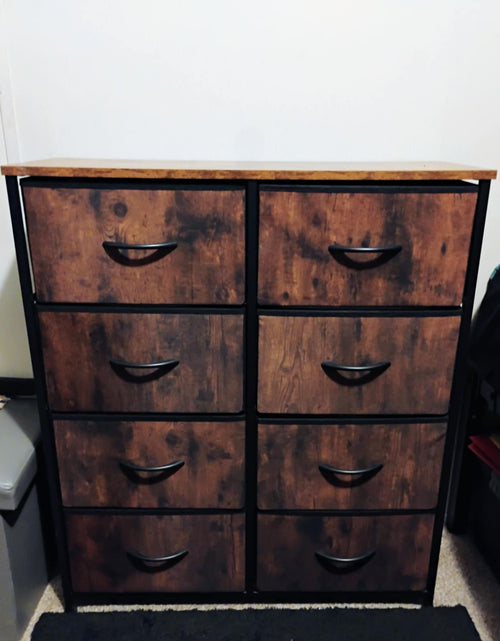 8-Drawer Bedroom Dresser – Fabric Storage Chest with Durable Steel Frame