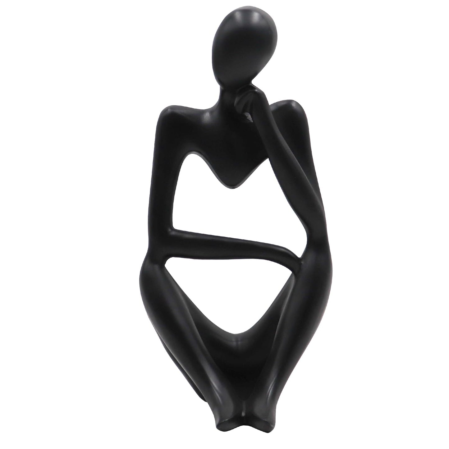 Thinker Sculptures, Sandstone Resin Thinker Statue Ornaments, Abstract Style Housewarming Gifts, Living Room Dining Desk Decorations (Right, Small)
