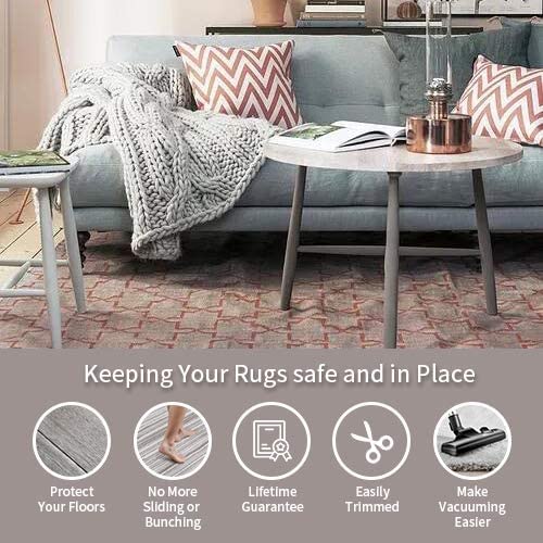 6x9 Non-Slip Area Rug Pad Gripper for Any Hard Surface Floors Keep Your Rugs Safe and in Place