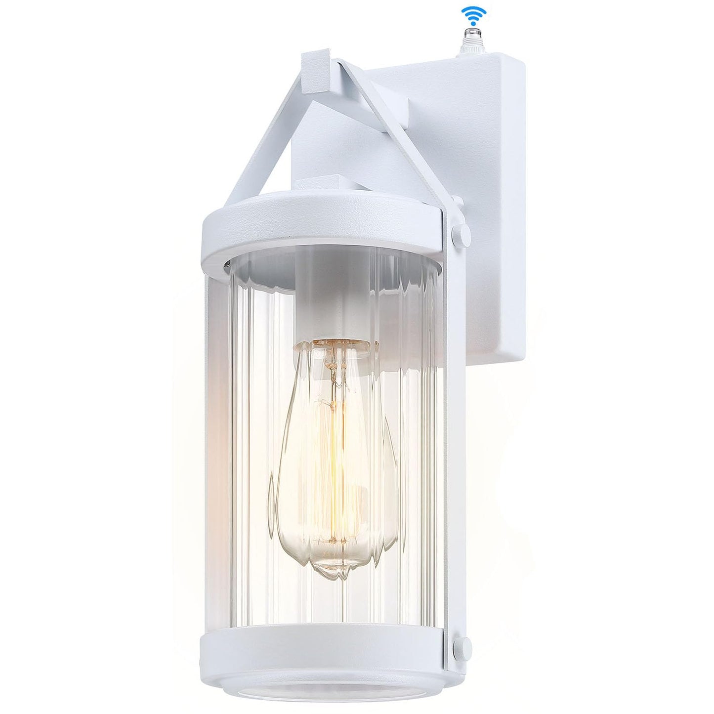 LONEDRUID 2 Pack Dusk to Dawn Outdoor Wall Light Fixtures Photocell Sensor Exterior Lantern Sconce Lighting Waterproof Outside Wall Mount Lamp for House Patio Garage Entryway Doorway