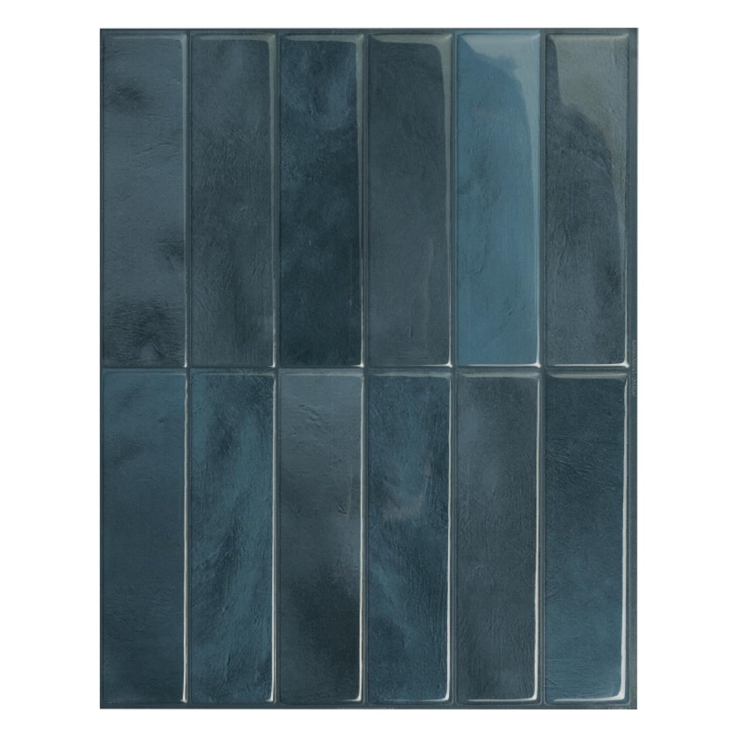 Smart Tiles SMART TILES Peel and Stick Backsplash - 5 Sheets of 11.43'' x 9'' - 3D Adhesive Peel and Stick Tile Backsplash for Kitchen, Bathroom, Wall Tile, Sefrou Green