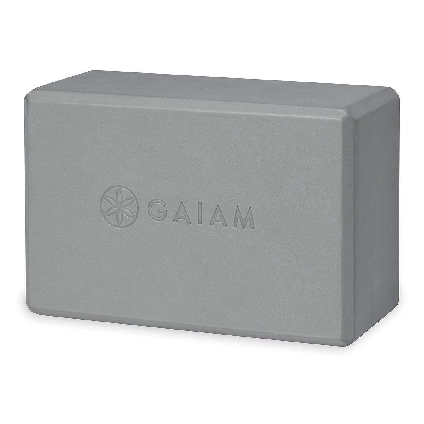 Gaiam Yoga Block - Supportive Latex-Free Eva Foam - Soft Non-Slip Surface with Beveled Edges for Yoga, Pilates, Meditation