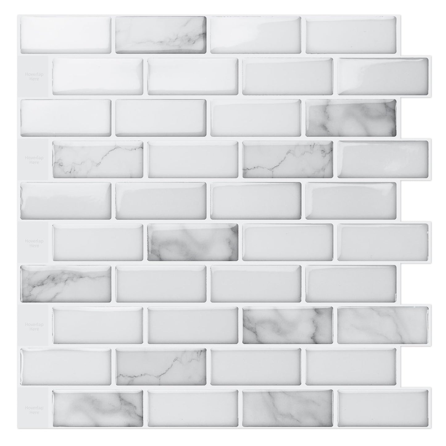 Sheet Kitchen Backsplash Tiles Peel and Stick, Self Adhesive Wall Tile Sticker for Kitchen Island Bathroom Laundry Room RV Renter 12" x 12" - Jade Green