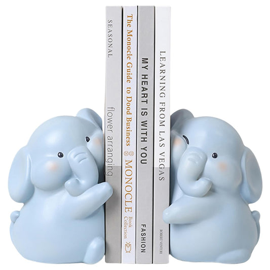 Cute Hug Ducks Decorative Bookends, Unique Book Ends to Hold Books Creative Resin Book Holder Stopper for Home Office Desk Bookshelf Decoration