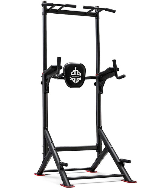 Sportsroyals Power Tower Pull Up Dip Station Assistive Trainer Multi-Function Home Gym Strength Training Fitness Equipment 440LBS