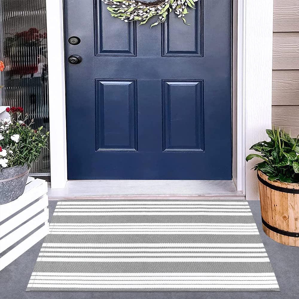 Thanksgiving Black & White Outdoor Rug for Home Decor Products