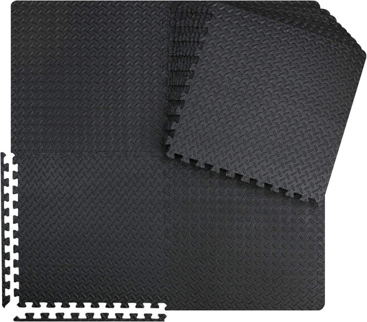 innhom 12/24/48 Tiles Gym Flooring Gym Mats Exercise Mat for Floor Workout Mat Foam Floor Tiles for Home Gym Equipment Garage