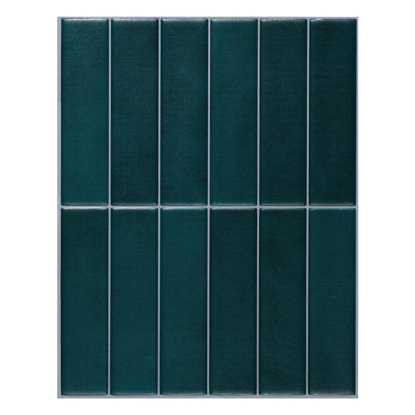 Smart Tiles SMART TILES Peel and Stick Backsplash - 5 Sheets of 11.43'' x 9'' - 3D Adhesive Peel and Stick Tile Backsplash for Kitchen, Bathroom, Wall Tile, Sefrou Green