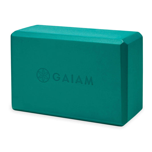 Gaiam Yoga Block - Supportive Latex-Free Eva Foam - Soft Non-Slip Surface with Beveled Edges for Yoga, Pilates, Meditation