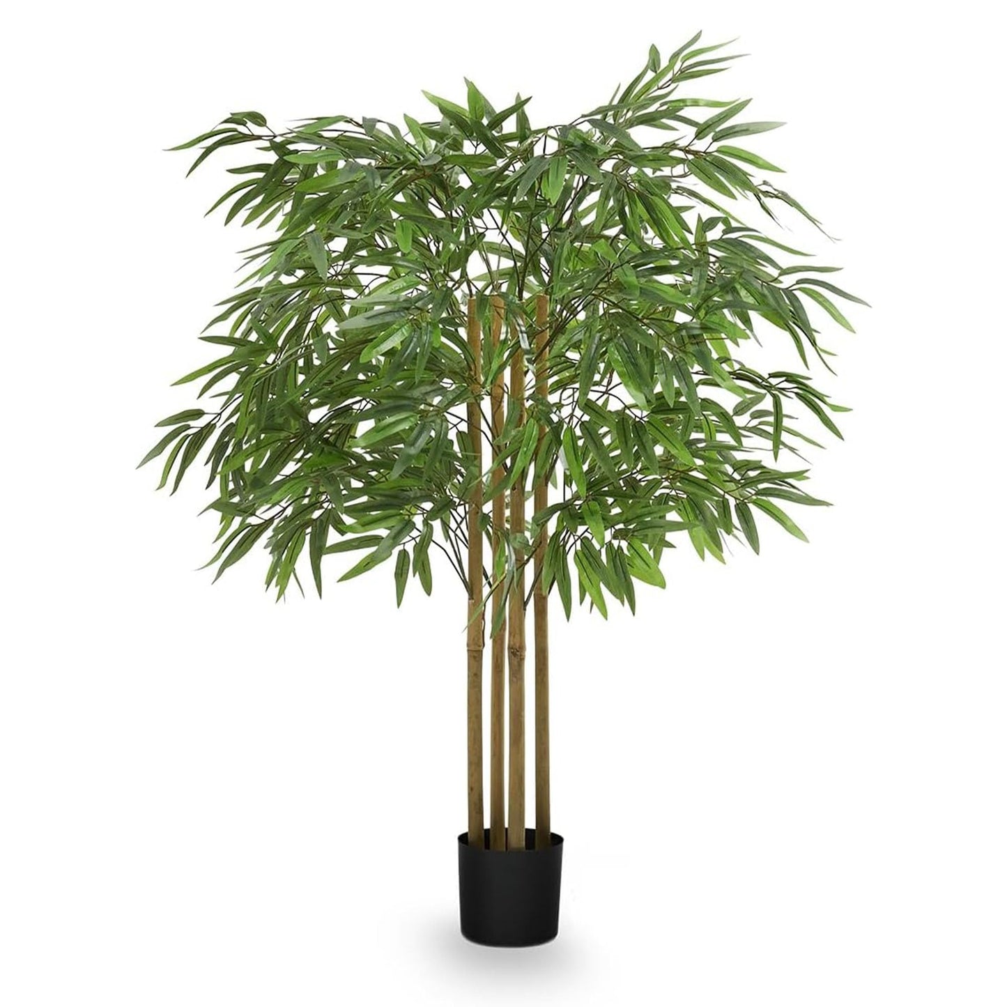 Maia Shop 3.5ft Artificial Bamboo Tree, Fake Plants for Home Decor, Natural Wood Trunk