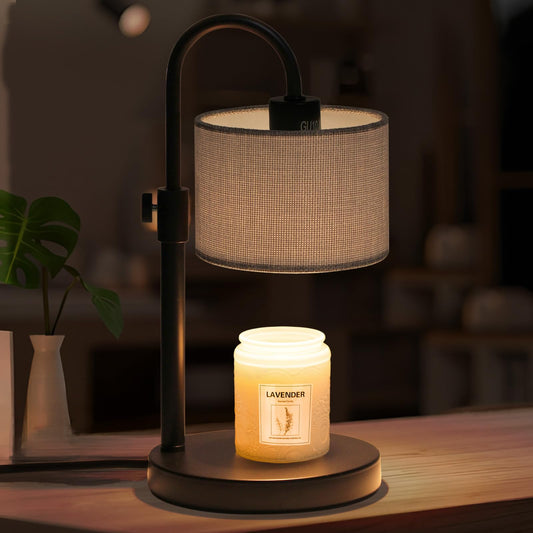 Candle Warmer Lamp with Timer, Dimmable Candle Wax Warmer Candle Lamp with 2 Bulbs